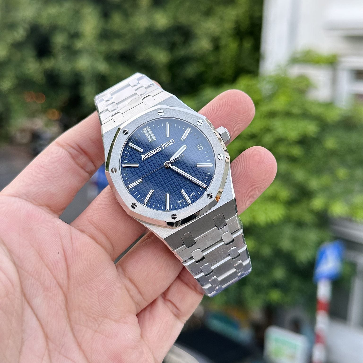 Audemars Piguet 15510ST à Cadran Bleu 41 mm