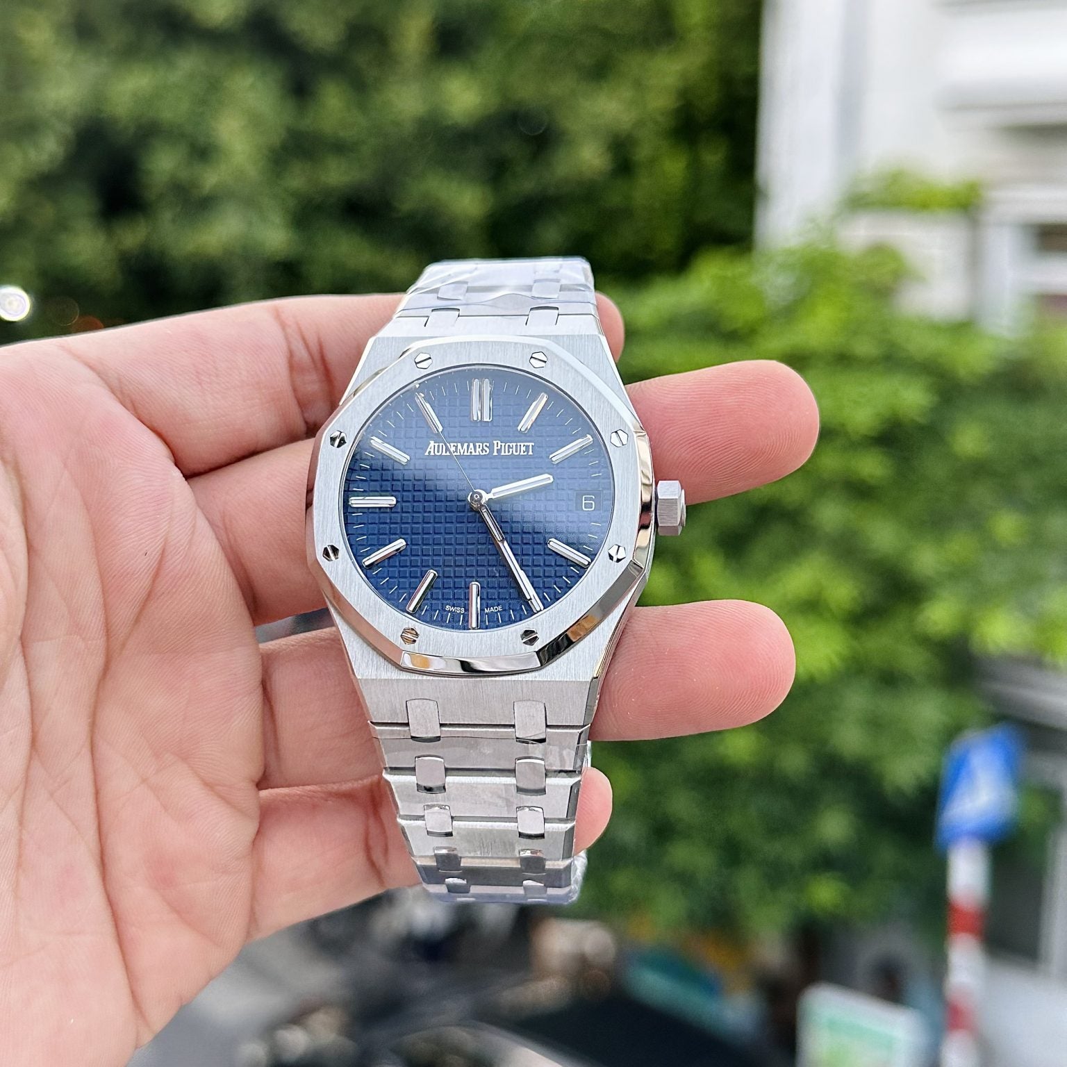 Audemars Piguet 15510ST à Cadran Bleu 41 mm