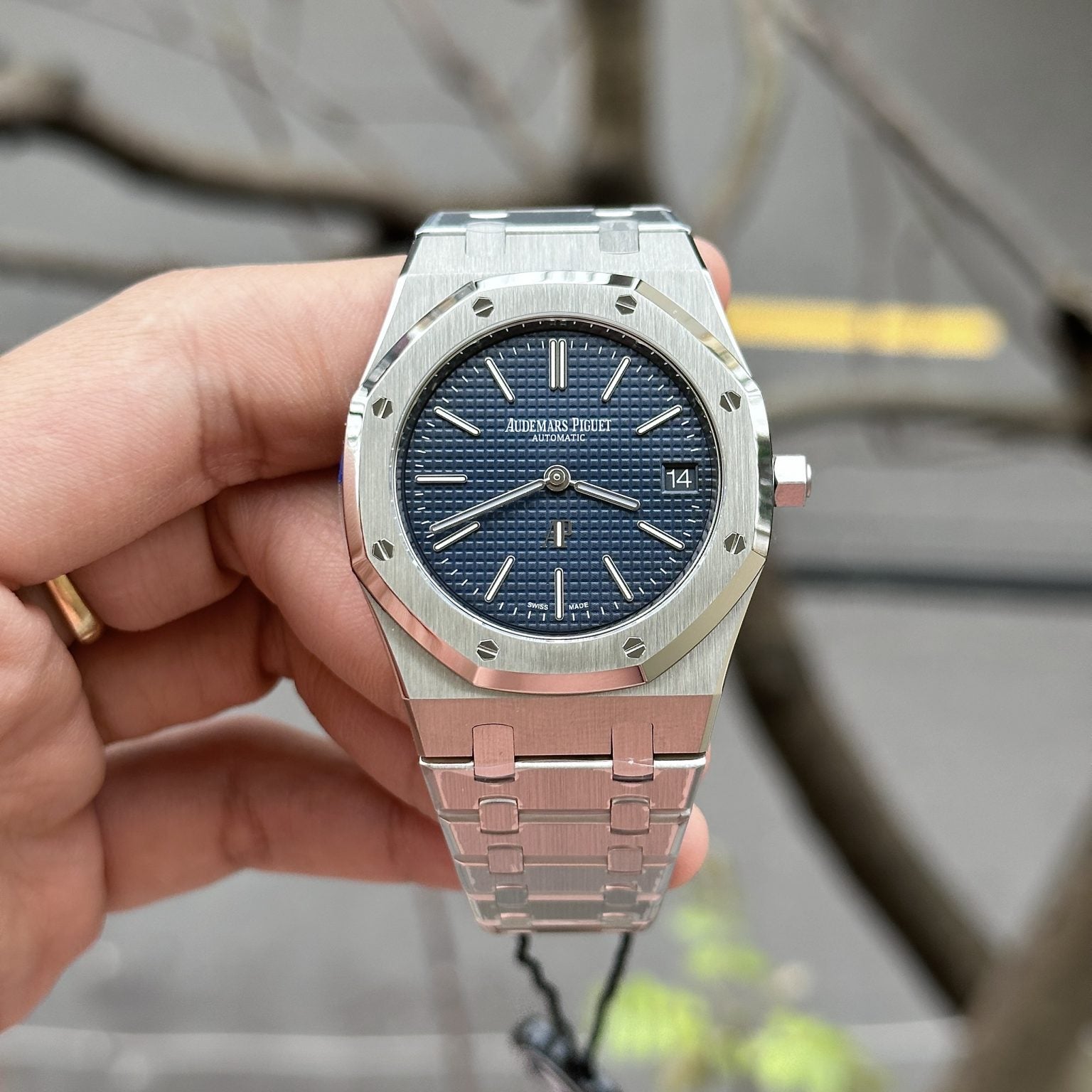 Audemars Piguet Royal Oak Jumbo Extra-Thin 15202ST Cadran Bleu Foncé 39 mm