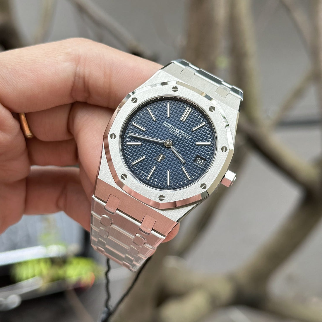 Audemars Piguet Royal Oak Jumbo Extra-Thin 15202ST Cadran Bleu Foncé 39 mm