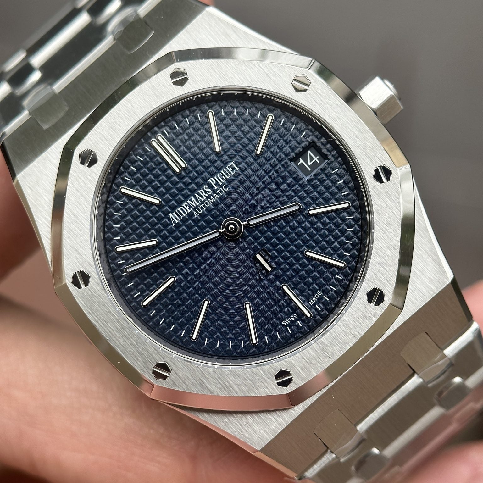 Audemars Piguet Royal Oak Jumbo Extra-Thin 15202ST Cadran Bleu Foncé 39 mm