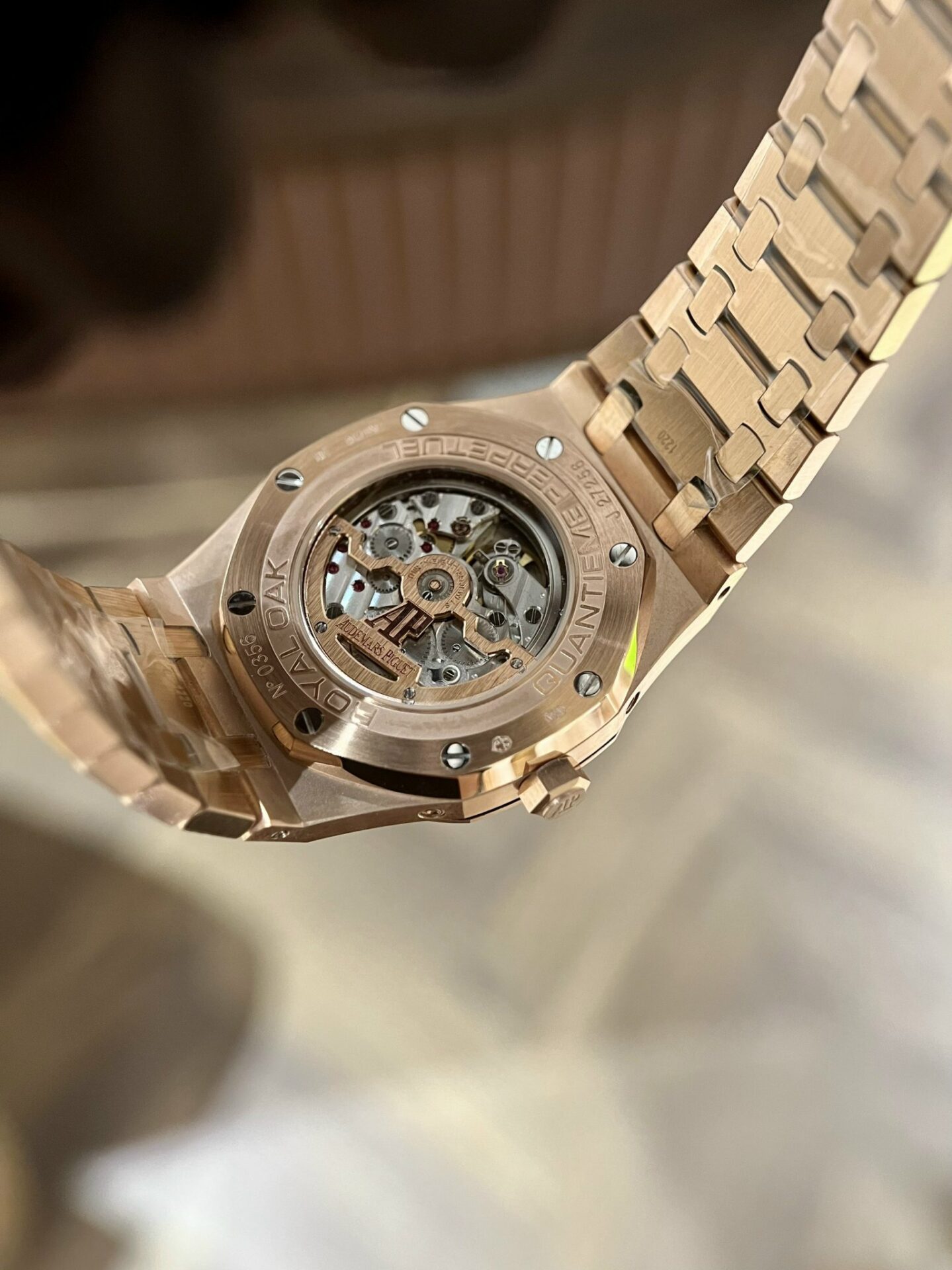 Audemars Piguet Royal Oak 26574OR Or rose Cadran bleu 41 mm