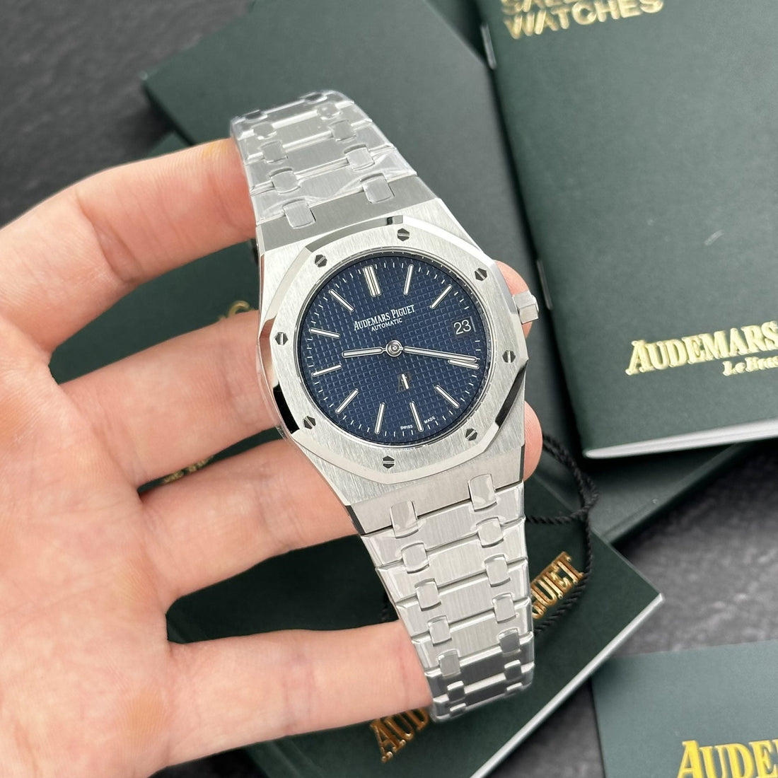 Audemars Piguet Royal Oak Jumbo Extra-Thin 15202ST Cadran Bleu 39 mm