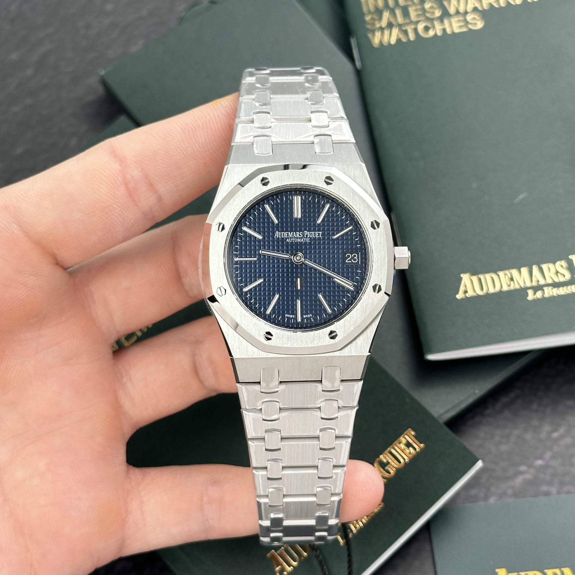 Audemars Piguet Royal Oak Jumbo Extra-Thin 15202ST Cadran Bleu 39 mm
