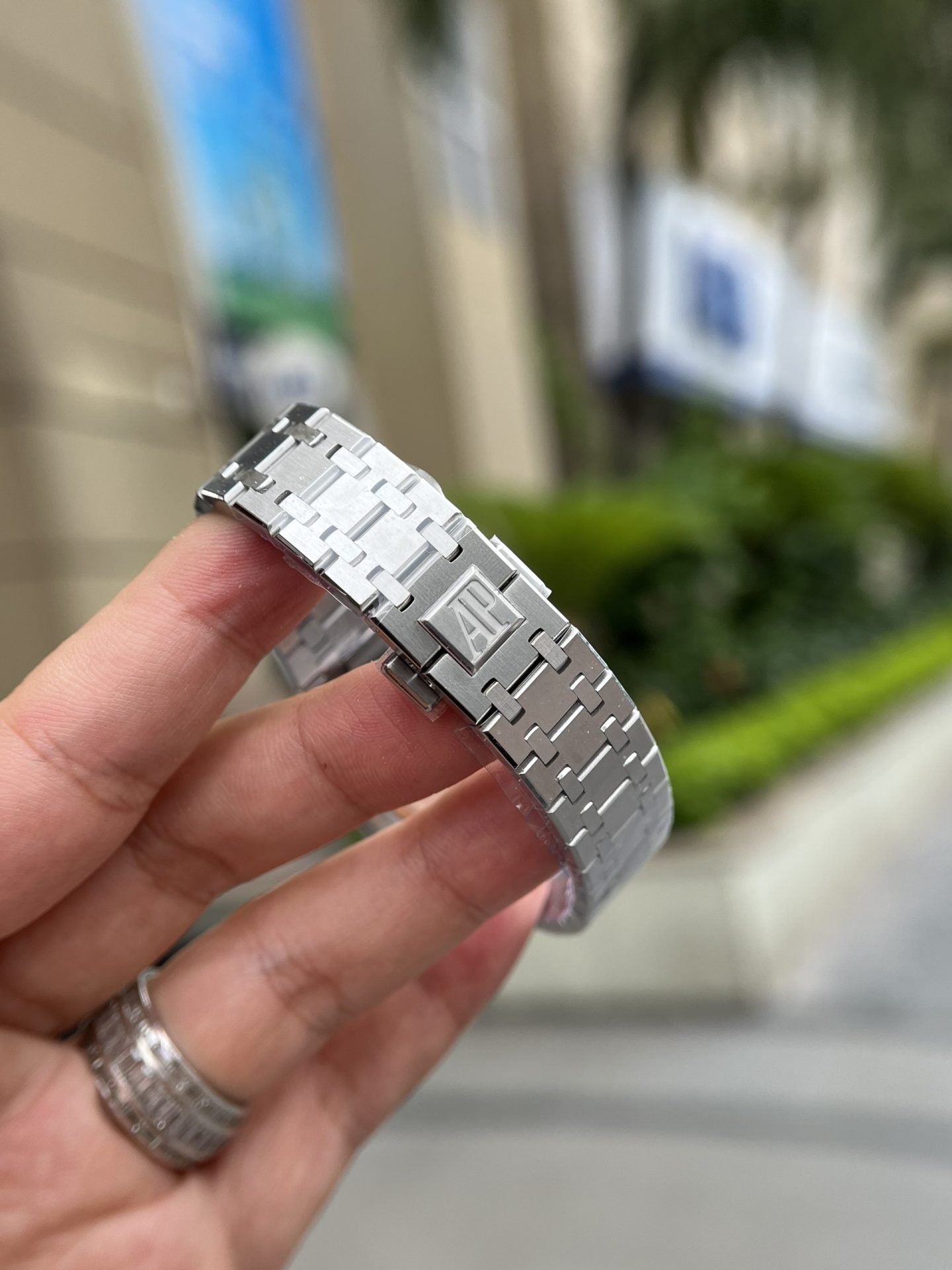 Audemars Piguet Royal Oak Cadran Blanc Fil Métallique 34 mm