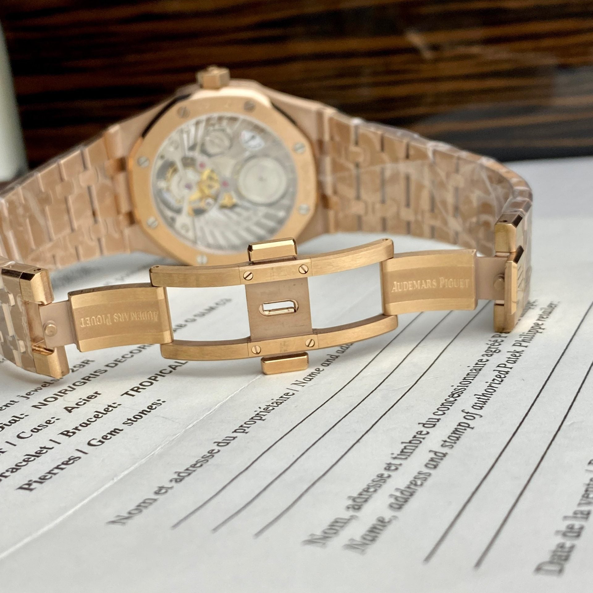 Audemars Piguet Royal Oak Tourbillon Or Rose 26522OR Cadran Bleu 41 mm