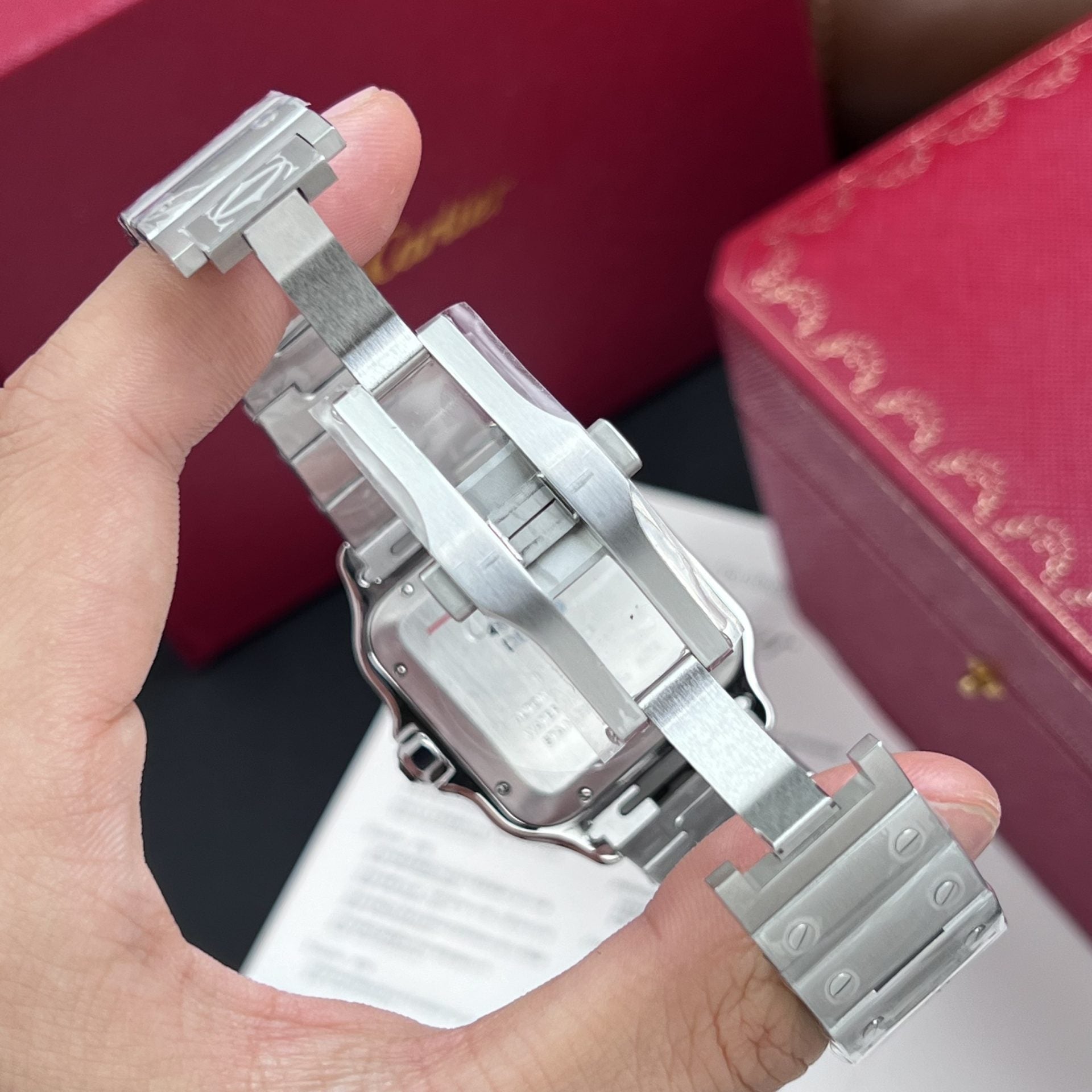 Cartier Santos De Cartier Cadran Vert 39,8 mm