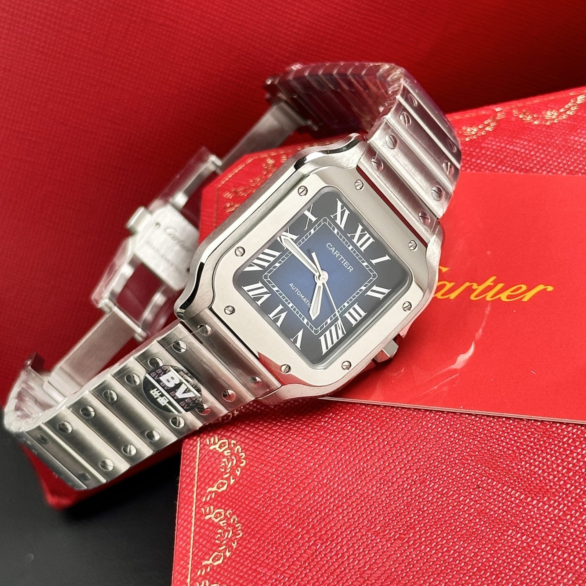 Cartier Santos WSSA0063 Cadran Bleu 35 mm