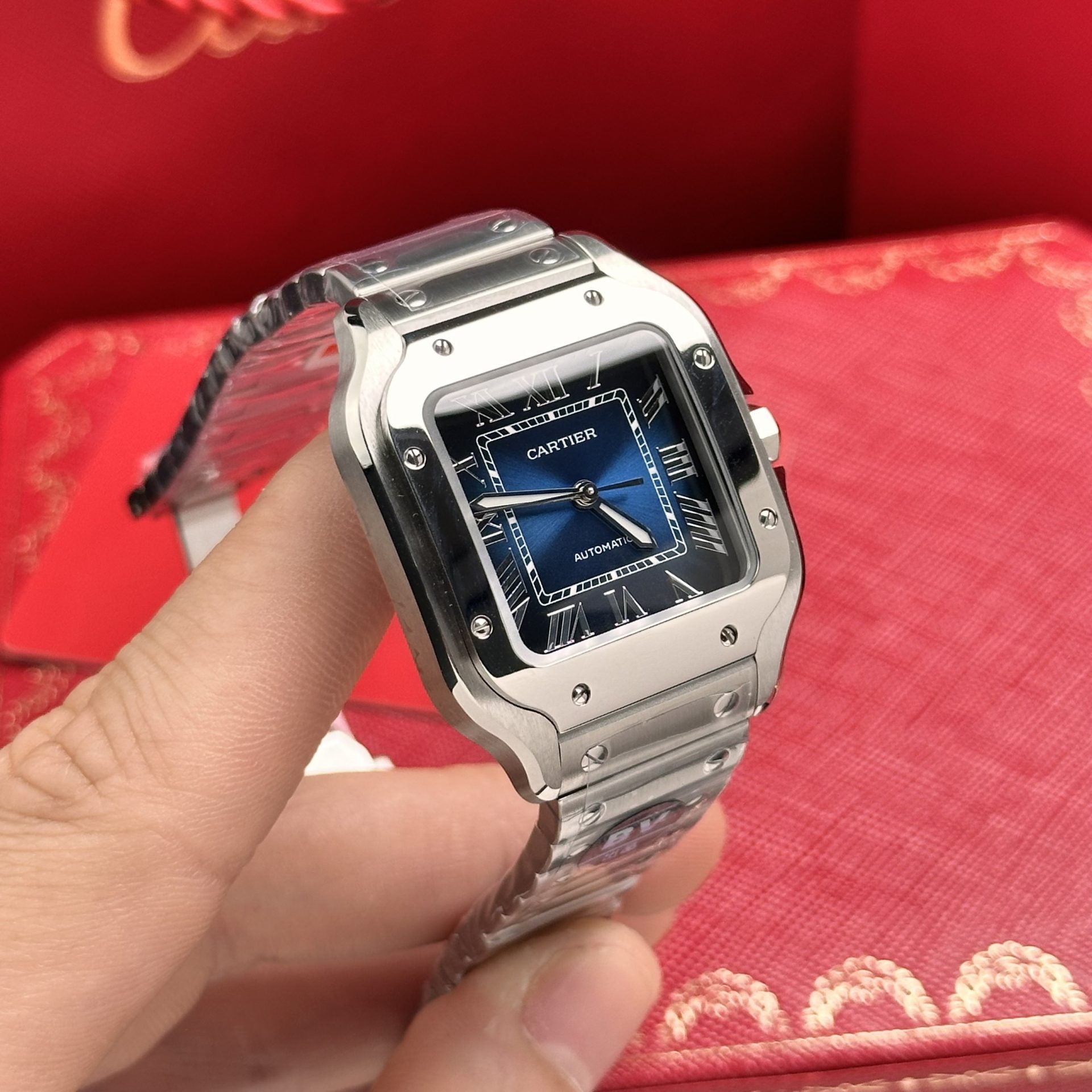 Cartier Santos WSSA0063 Cadran Bleu 35 mm
