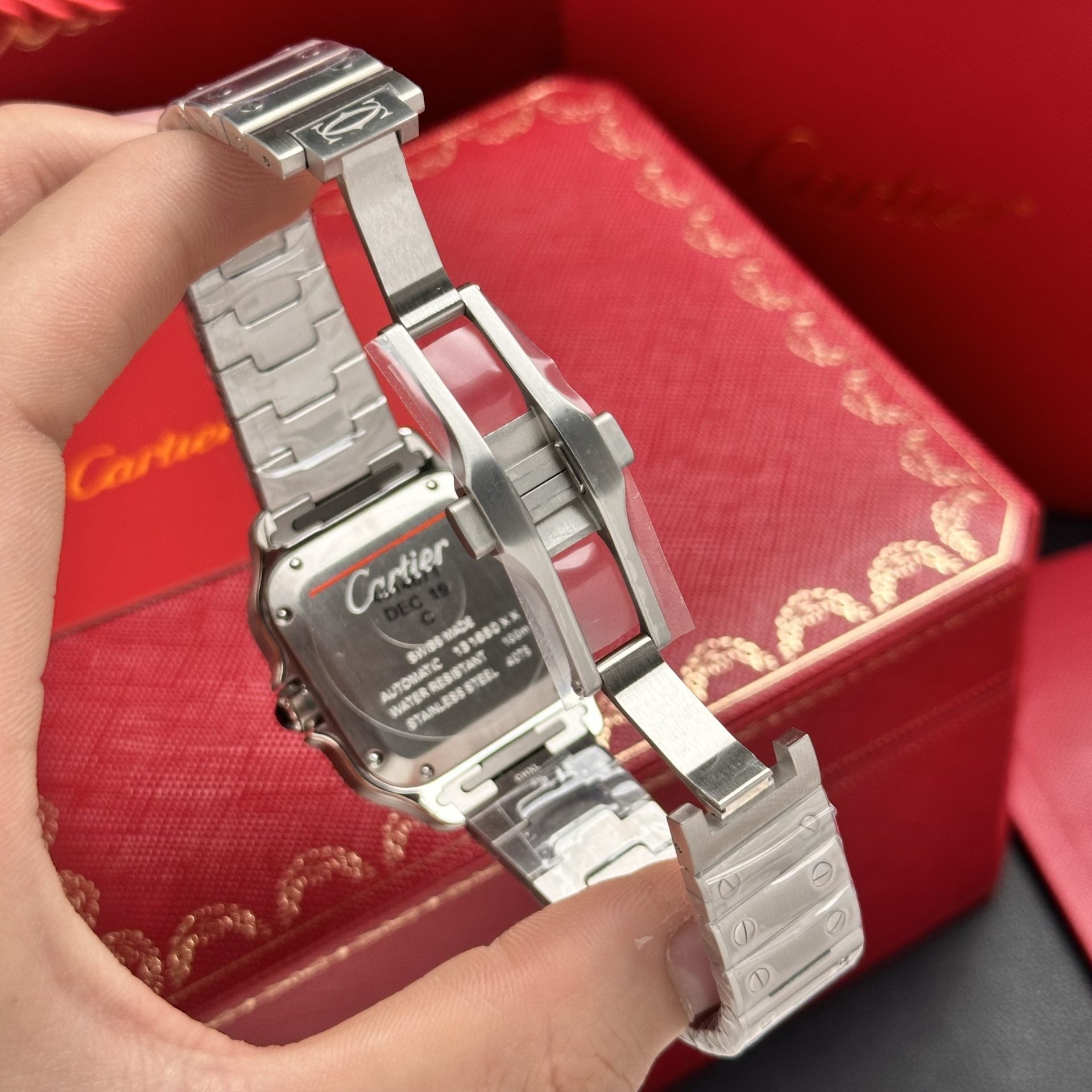 Cartier Santos WSSA0063 Cadran Bleu 35 mm