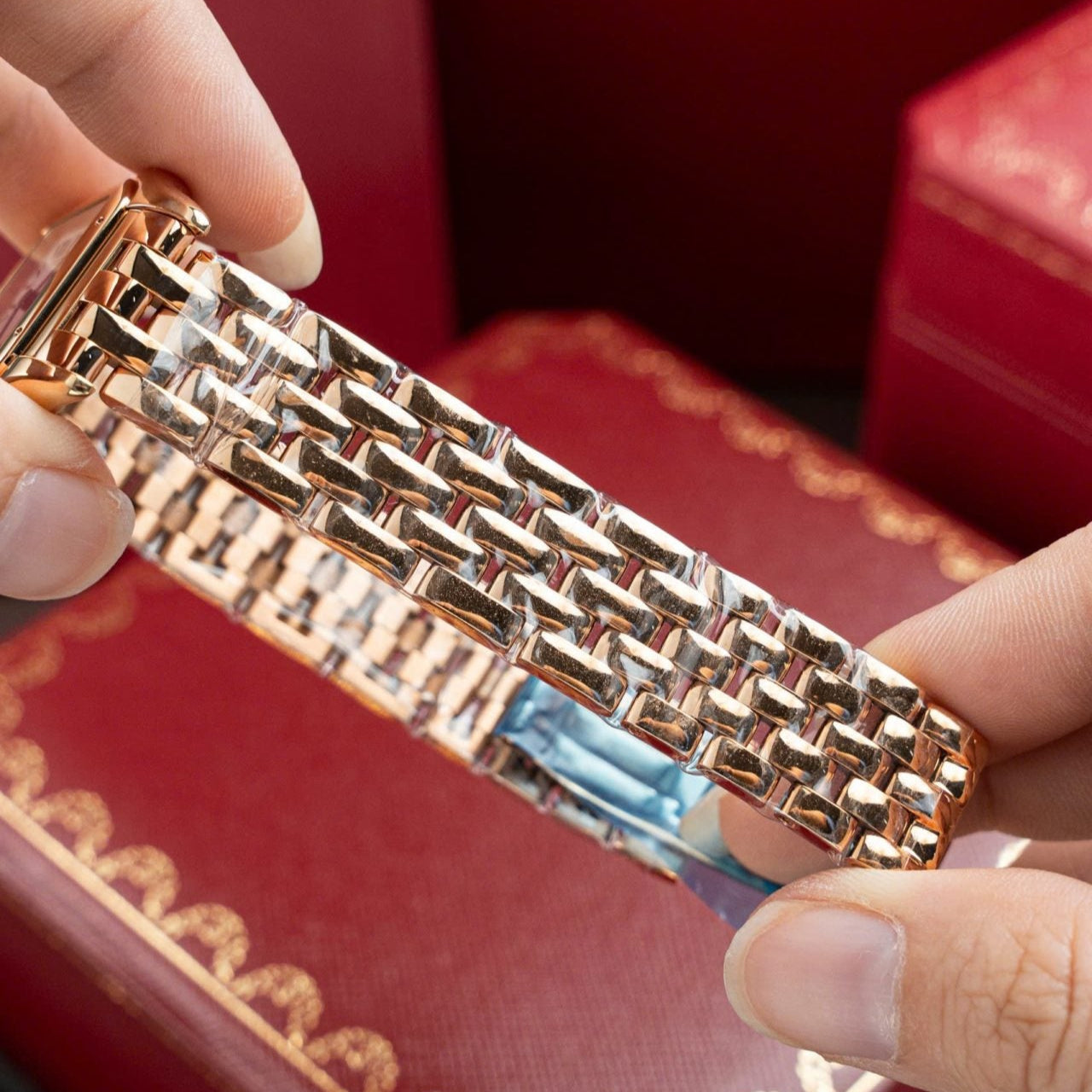 Cartier Panthère W2PN0007 Cadran blanc Or rose 27 x 37 mm