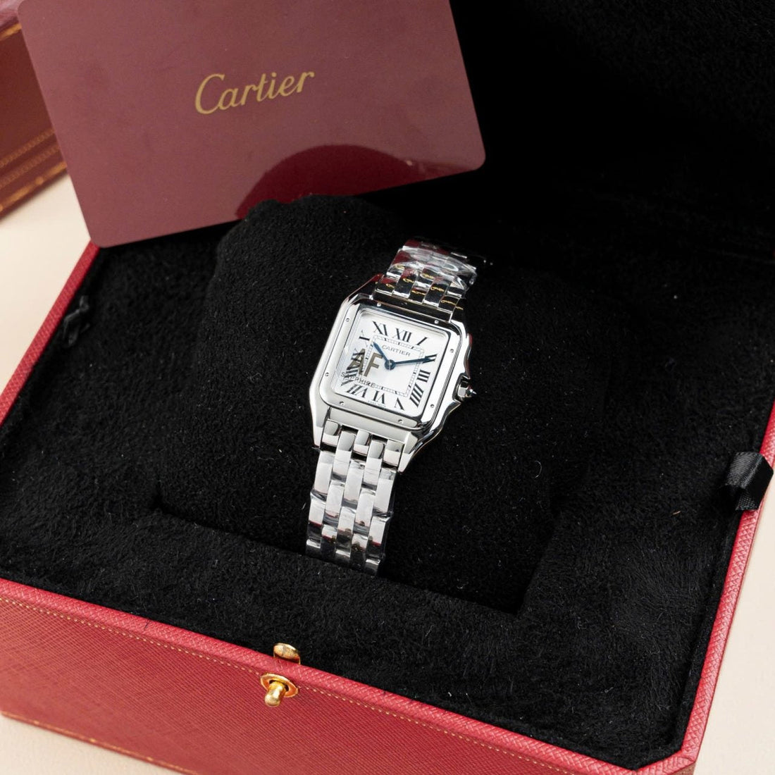 Cartier Panthere WGPN0007 Women's Watch, White Dial, 27 x 37 mm
