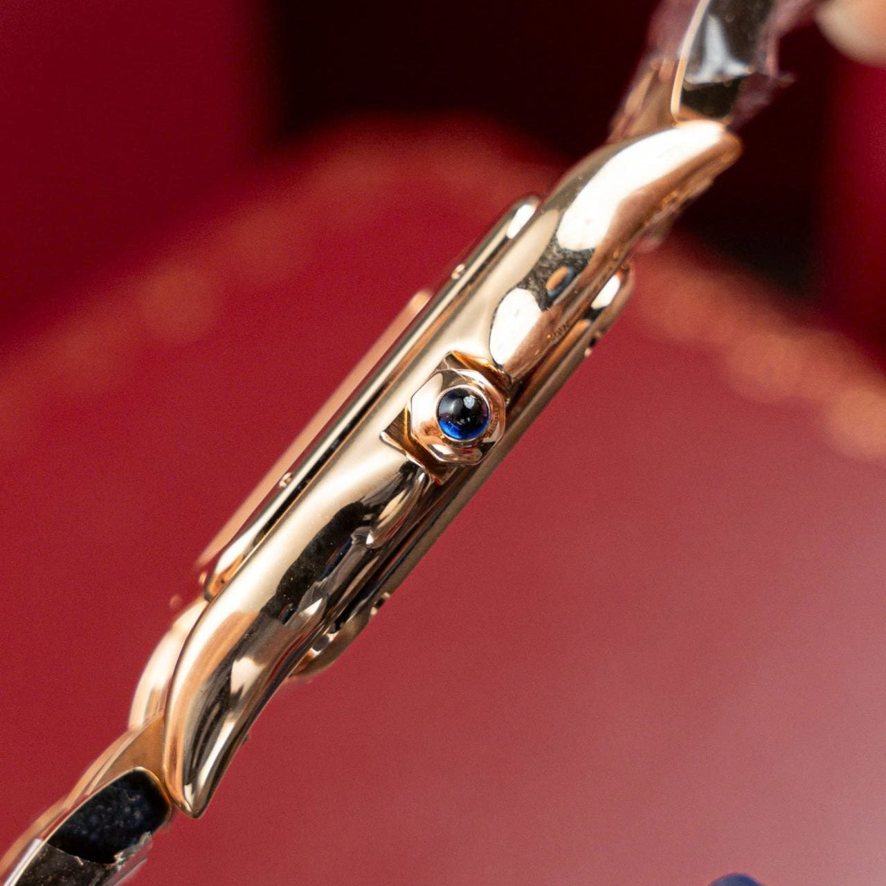 Montre Cartier Panthère WJPN0009 en or rose, diamants et moissanite, 27 x 37 mm