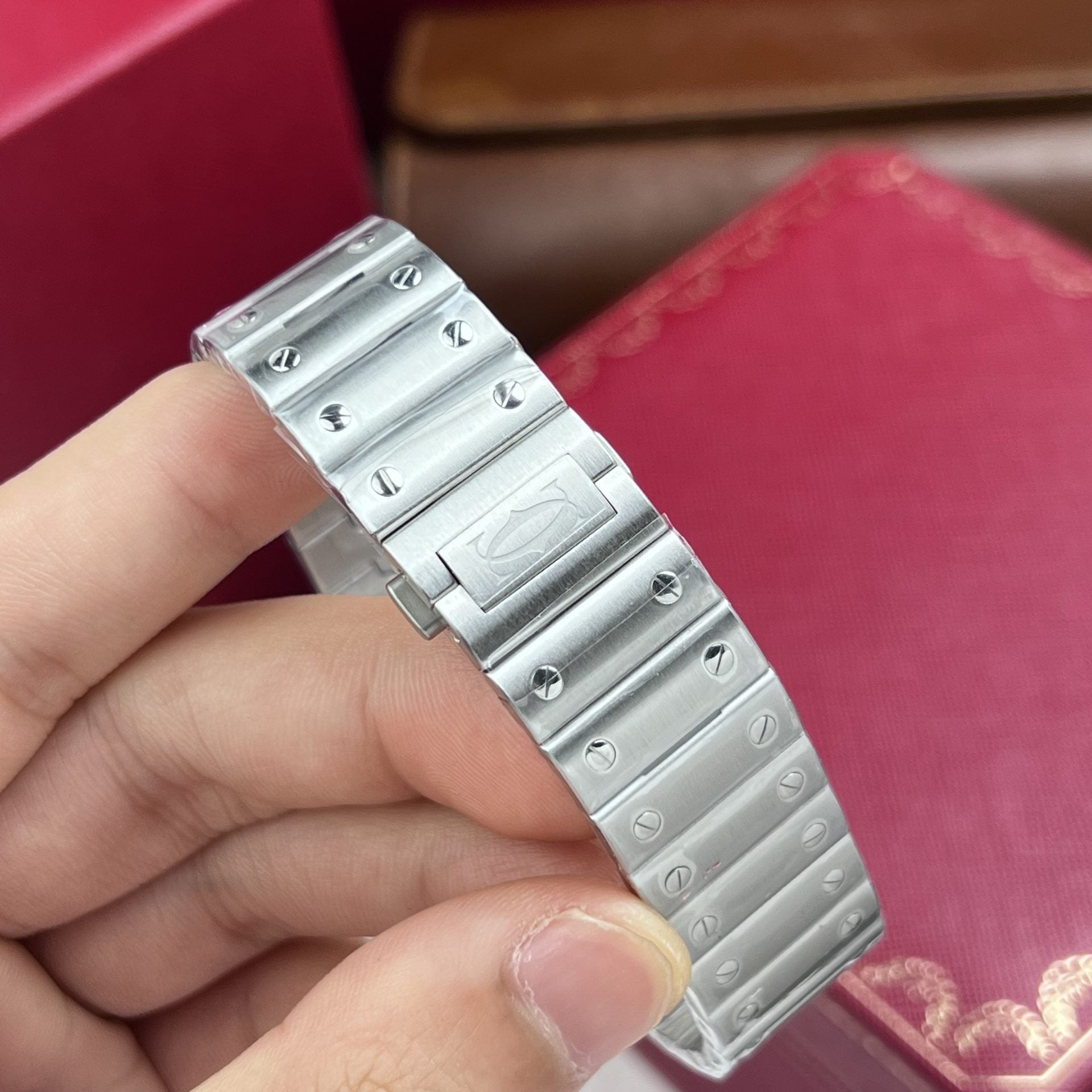 Cartier Santos De Cartier Cadran Vert 39,8 mm