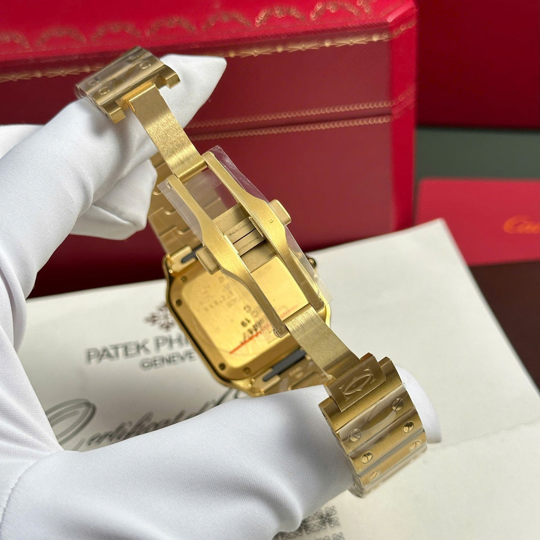 Cartier Santos Women's Watch, White Dial, 35.2 mm