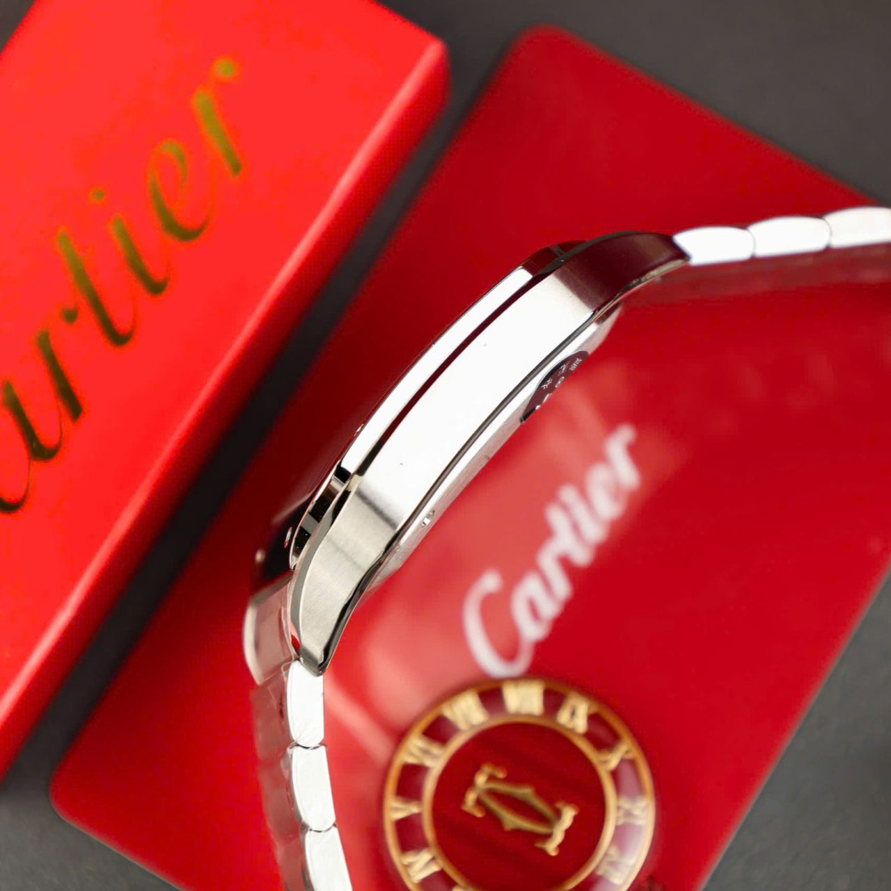 Cartier Santos WSSA0037 Cadran Gris 39,8 mm