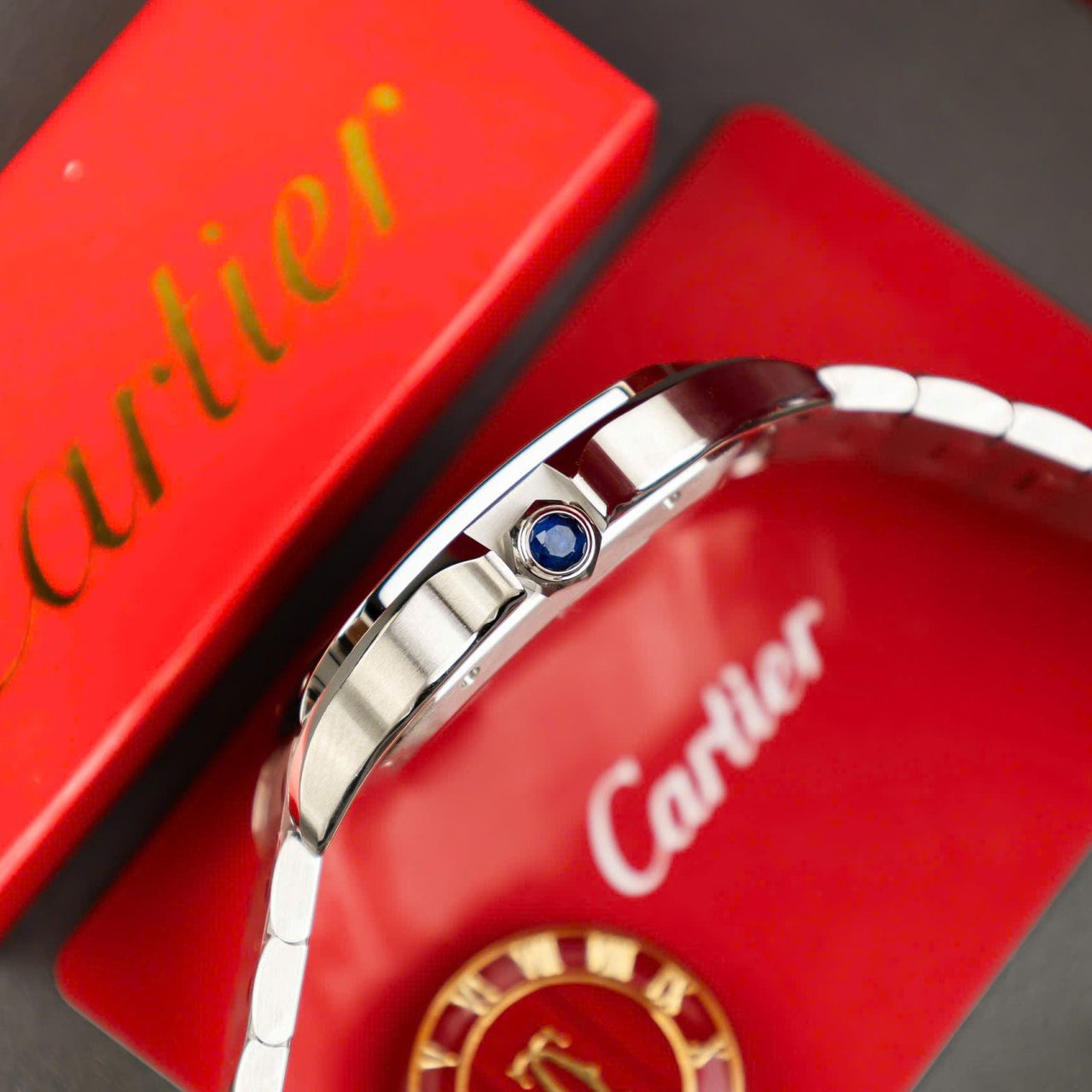 Cartier Santos WSSA0037 Cadran Gris 39,8 mm