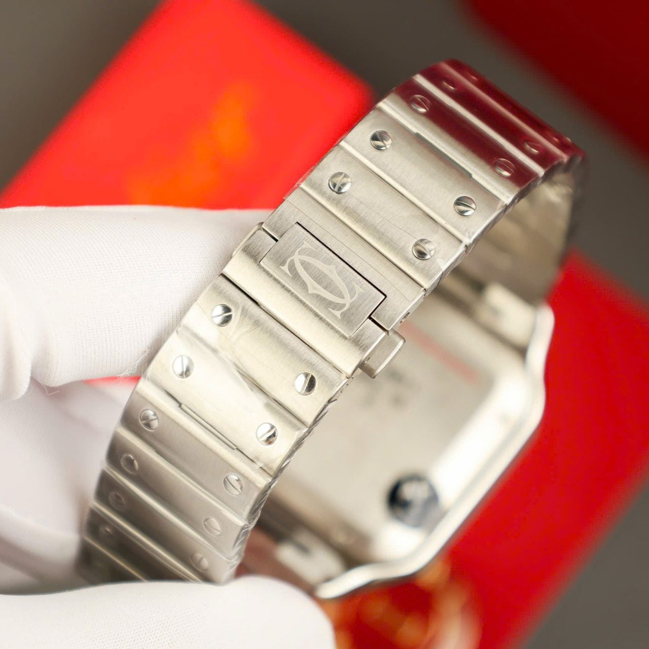 Cartier Santos WSSA0037 Cadran Gris 39,8 mm