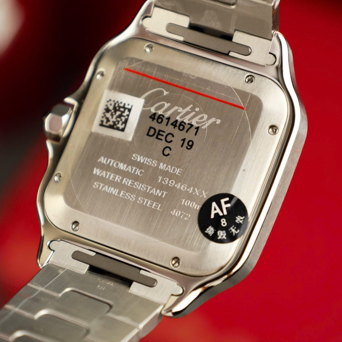 Cartier Santos WSSA0037 Gray Dial 39.8 mm