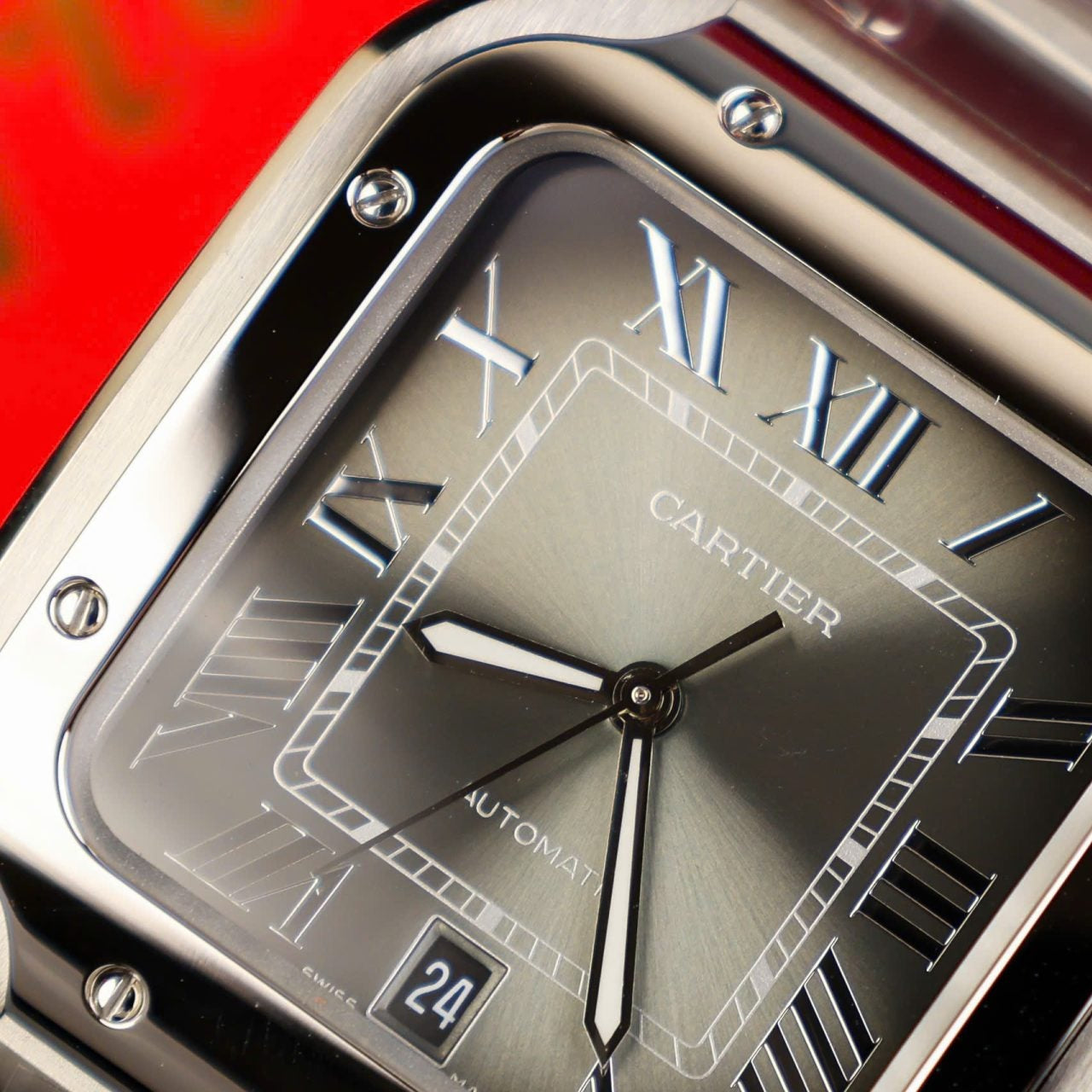Cartier Santos WSSA0037 Cadran Gris 39,8 mm
