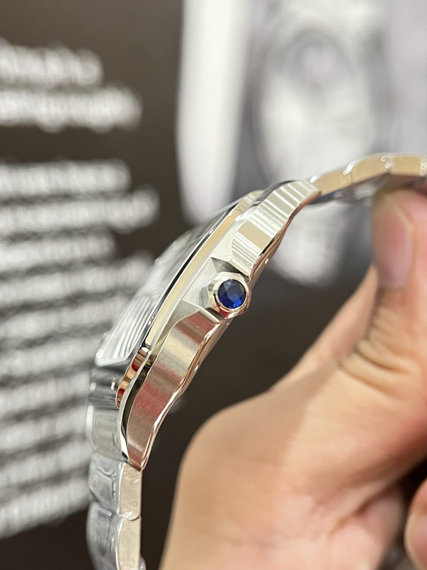 Montre Cartier Santos WSSA0018, cadran blanc, 39,8 mm