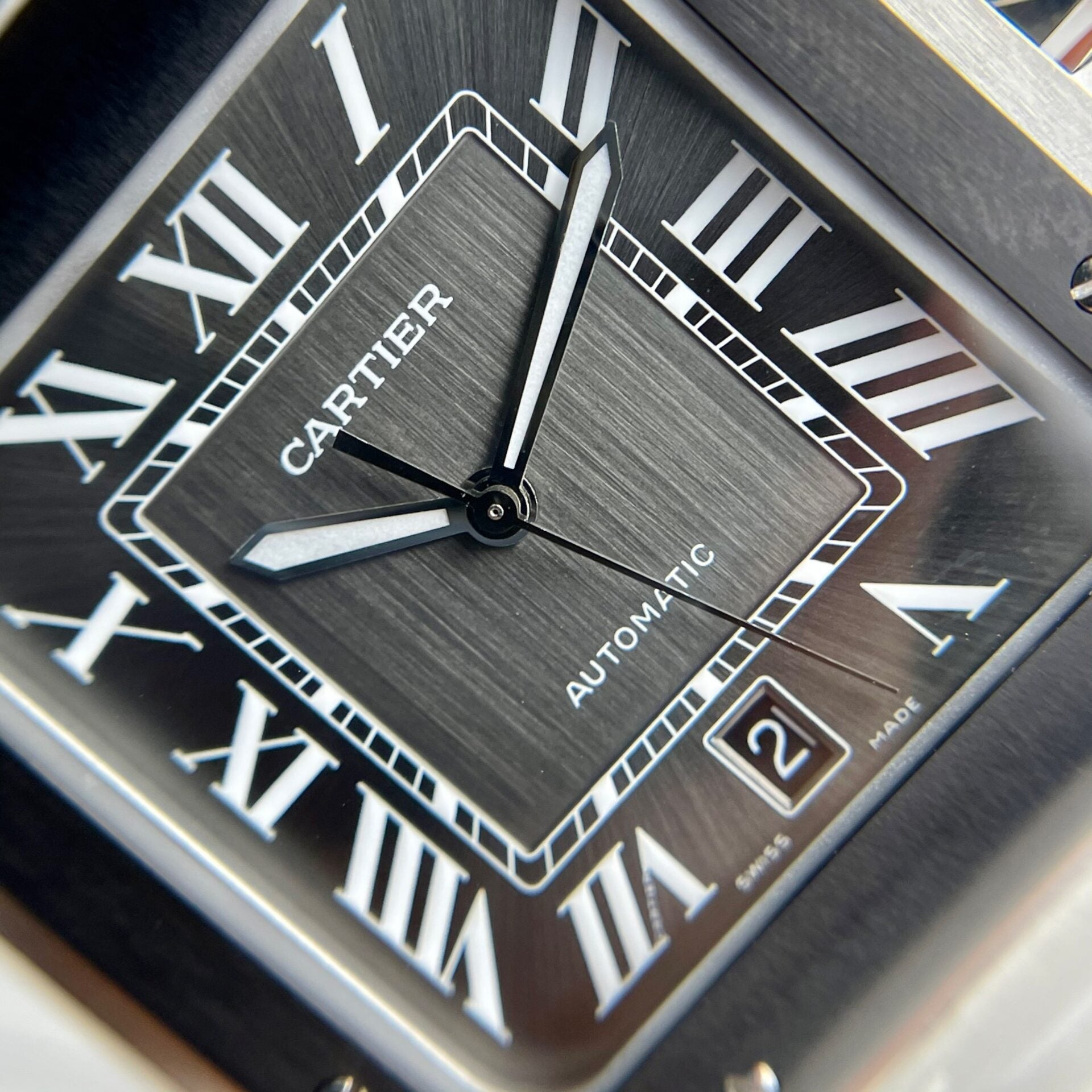 Cartier Santos WSSA0037 Cadran Gris 39,8 mm