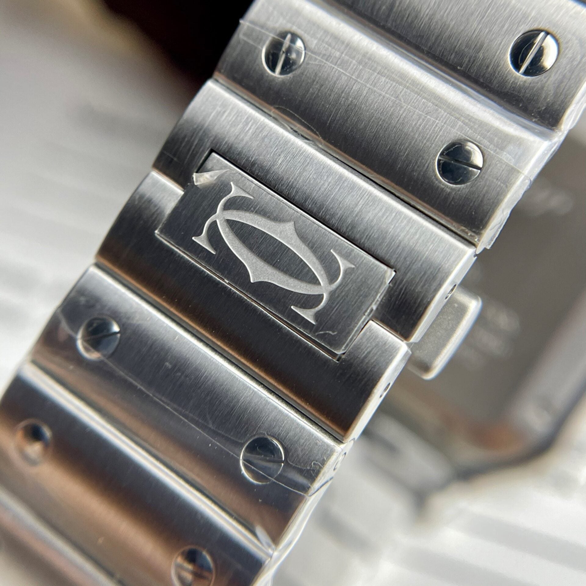 Cartier Santos WSSA0037 Cadran Gris 39,8 mm