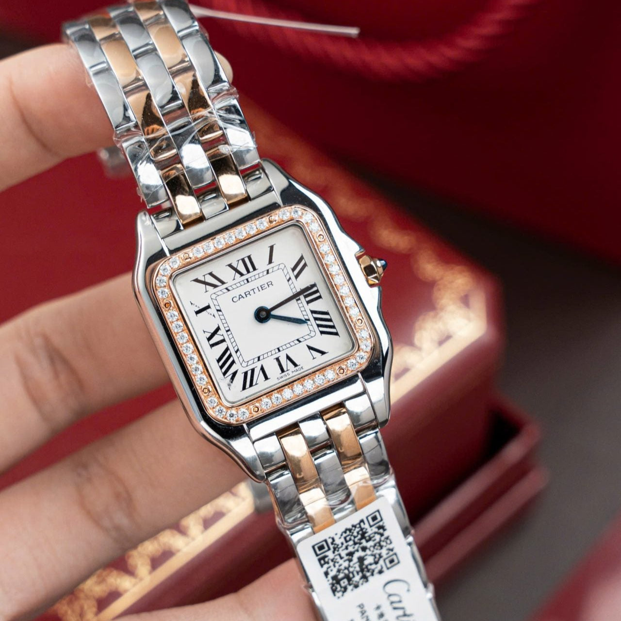 Cartier Panthère WSPN007 Demi-Or Rose Diamants Moissanite Hong Kong 27x37mm