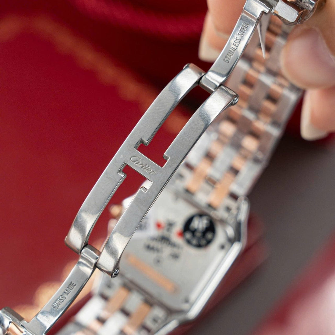 Cartier Panthère WSPN007 Half Rose Gold Diamonds Moissanite Hong Kong 27x37mm