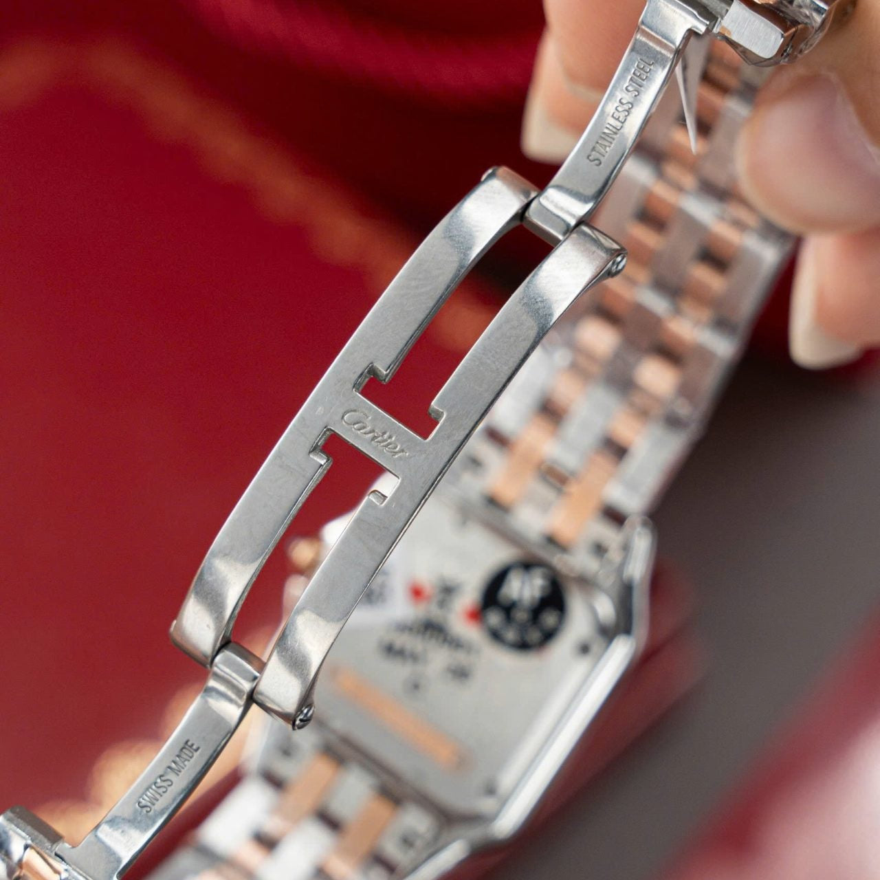 Cartier Panthère WSPN007 Demi-Or Rose Diamants Moissanite Hong Kong 27x37mm