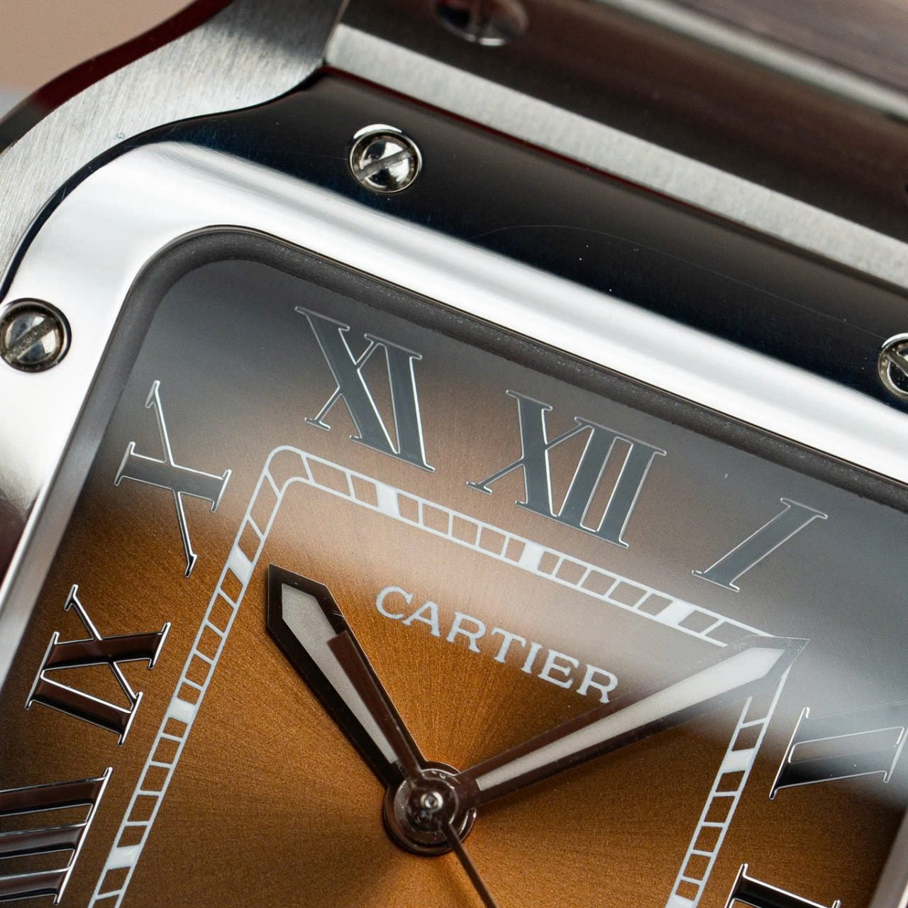 Cartier Santos WSA0065 Cadran Marron 35 mm