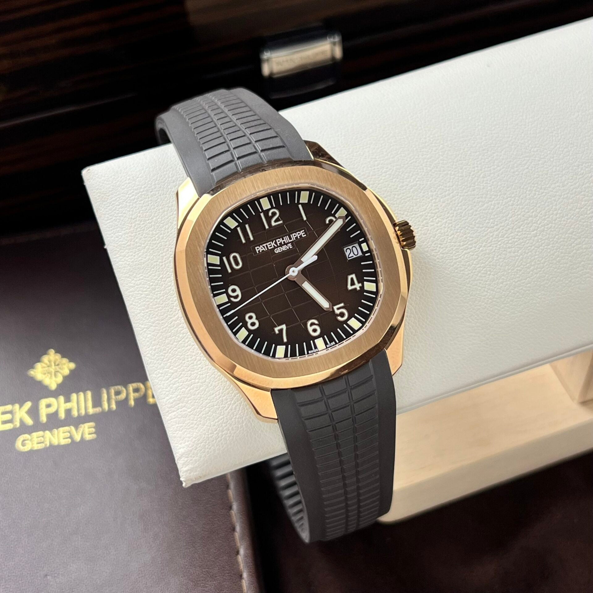 Patek Philippe Aquanaut 5167 plaqué or rose, cadran chocolat 3K, 40 mm, usine