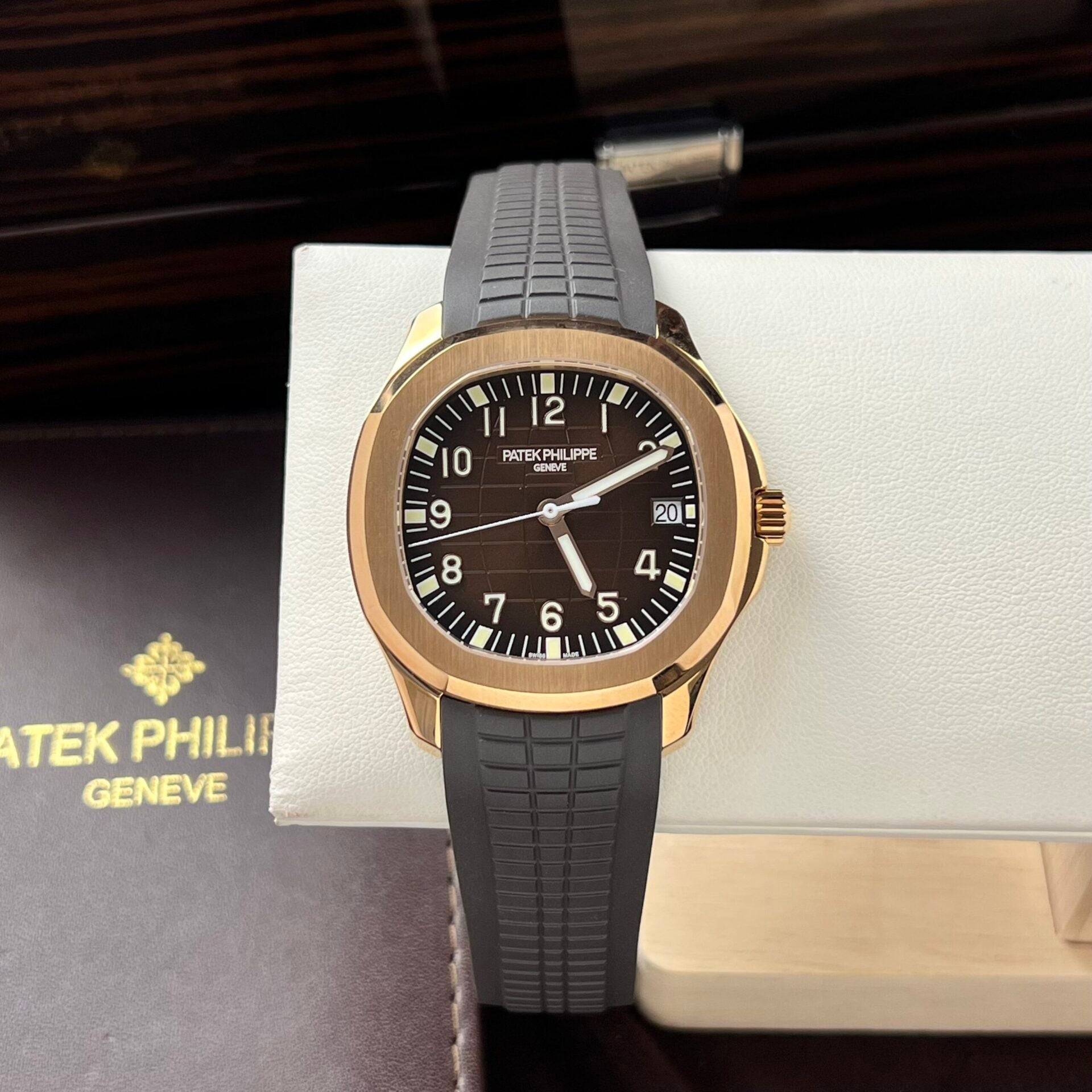 Patek Philippe Aquanaut 5167 plaqué or rose, cadran chocolat 3K, 40 mm, usine