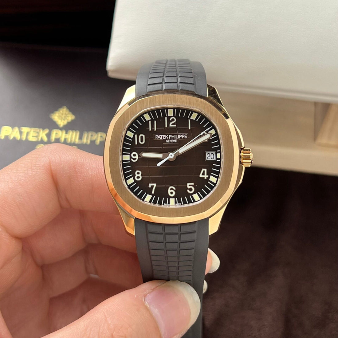 Patek Philippe Aquanaut 5167 plaqué or rose, cadran chocolat 3K, 40 mm, usine
