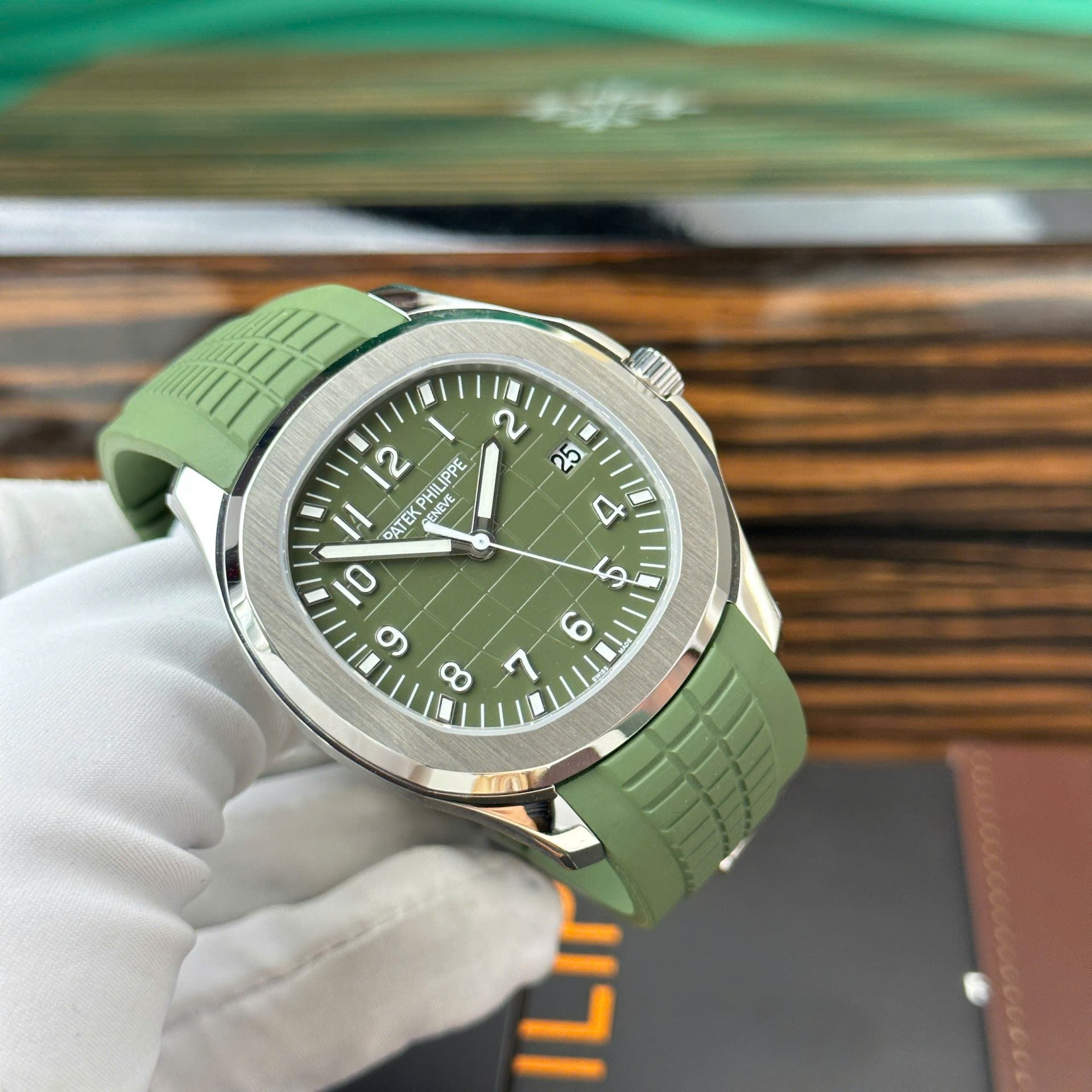 Patek Philippe Réplique Montre Aquanaut 5168 Vert 3K Factory 42,2 mm
