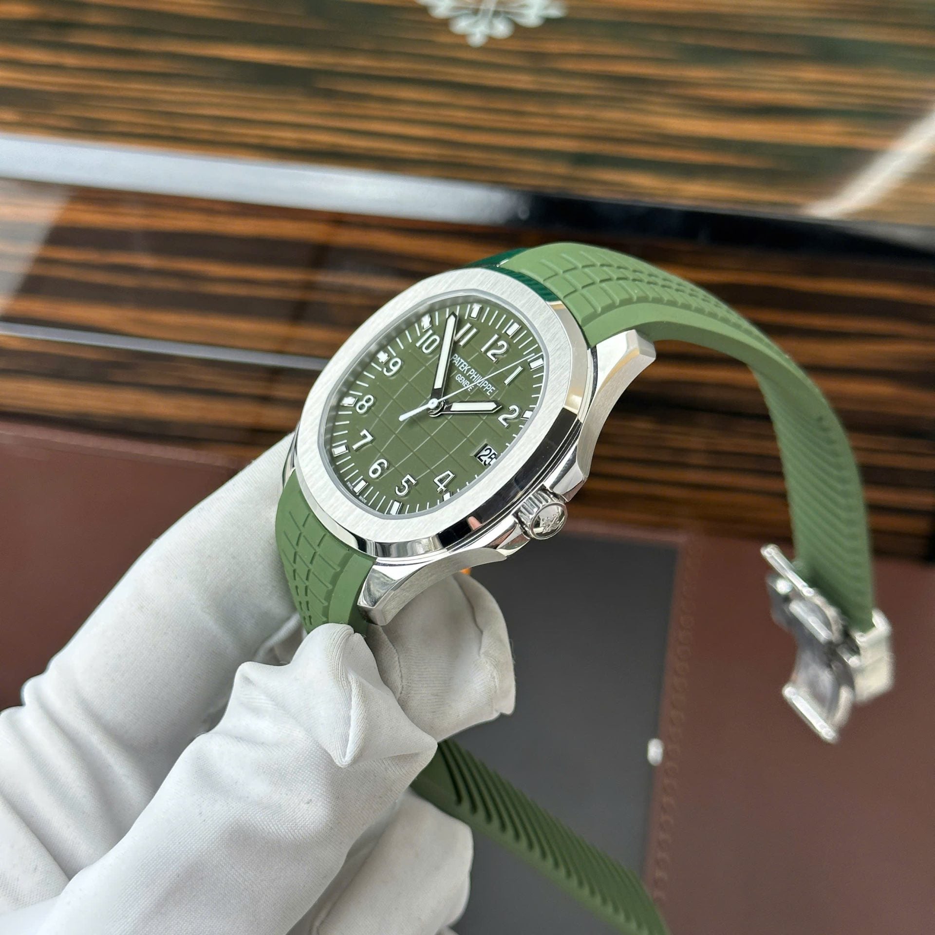 Patek Philippe Réplique Montre Aquanaut 5168 Vert 3K Factory 42,2 mm