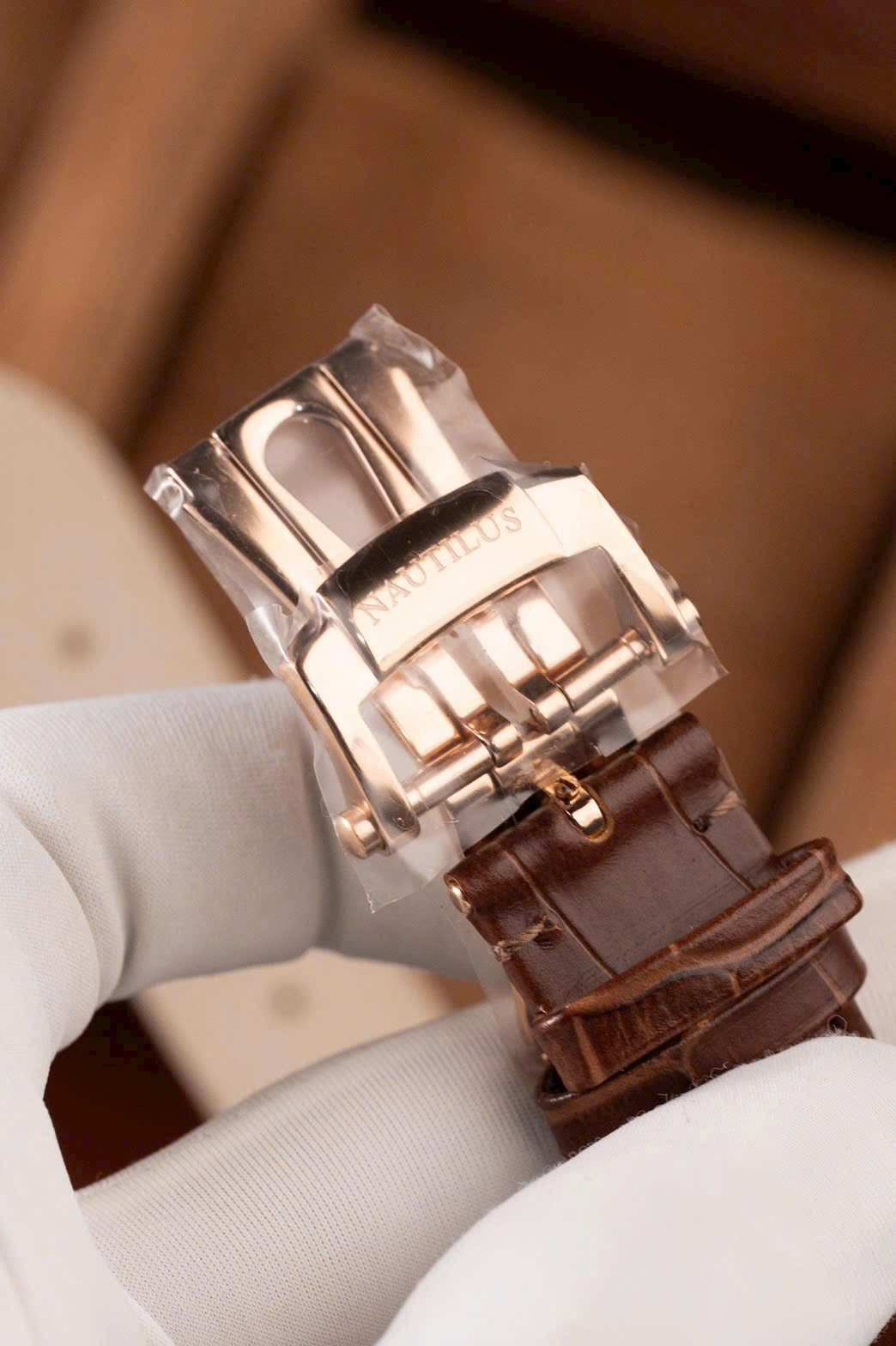 Patek Philippe Nautilus 5711R Cadran gris Bracelet cuir BBF Factory 40 mm