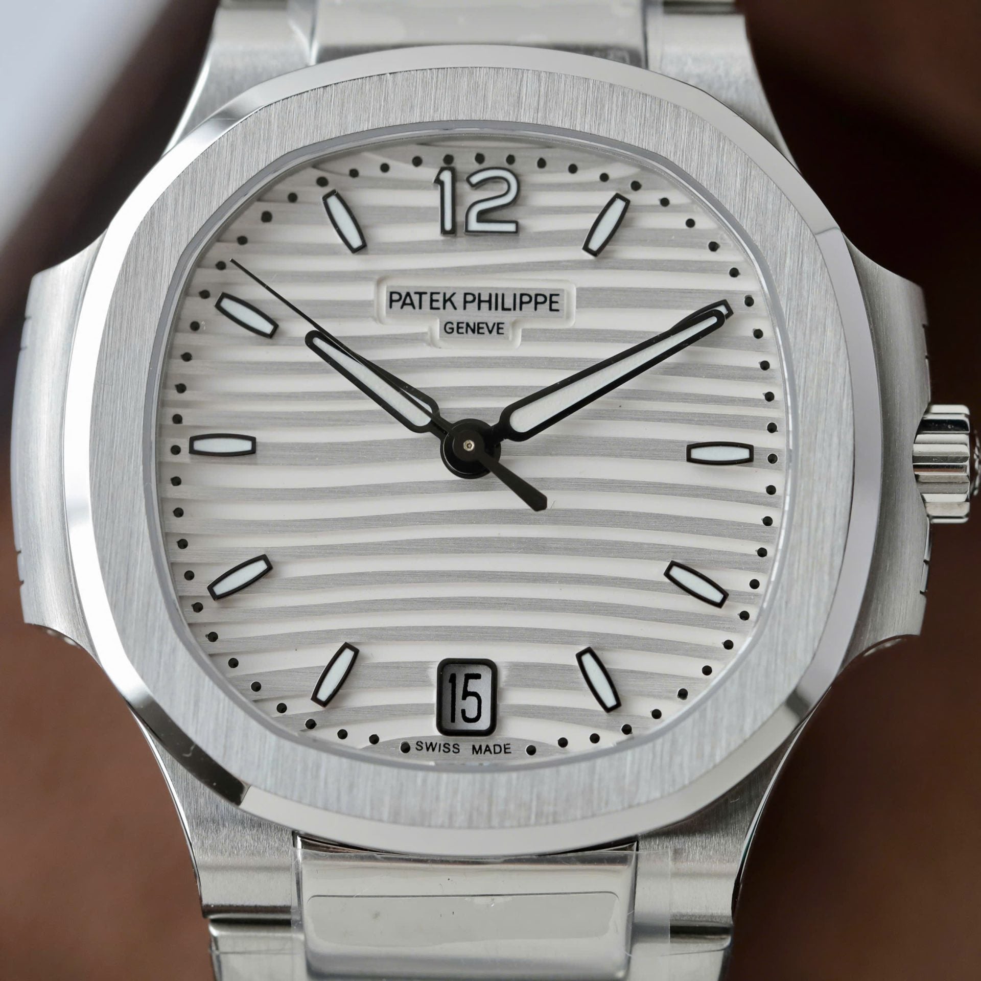 Montres Patek Philippe Nautilus 7118, imitation, cadran blanc, 3K, 35,2 mm