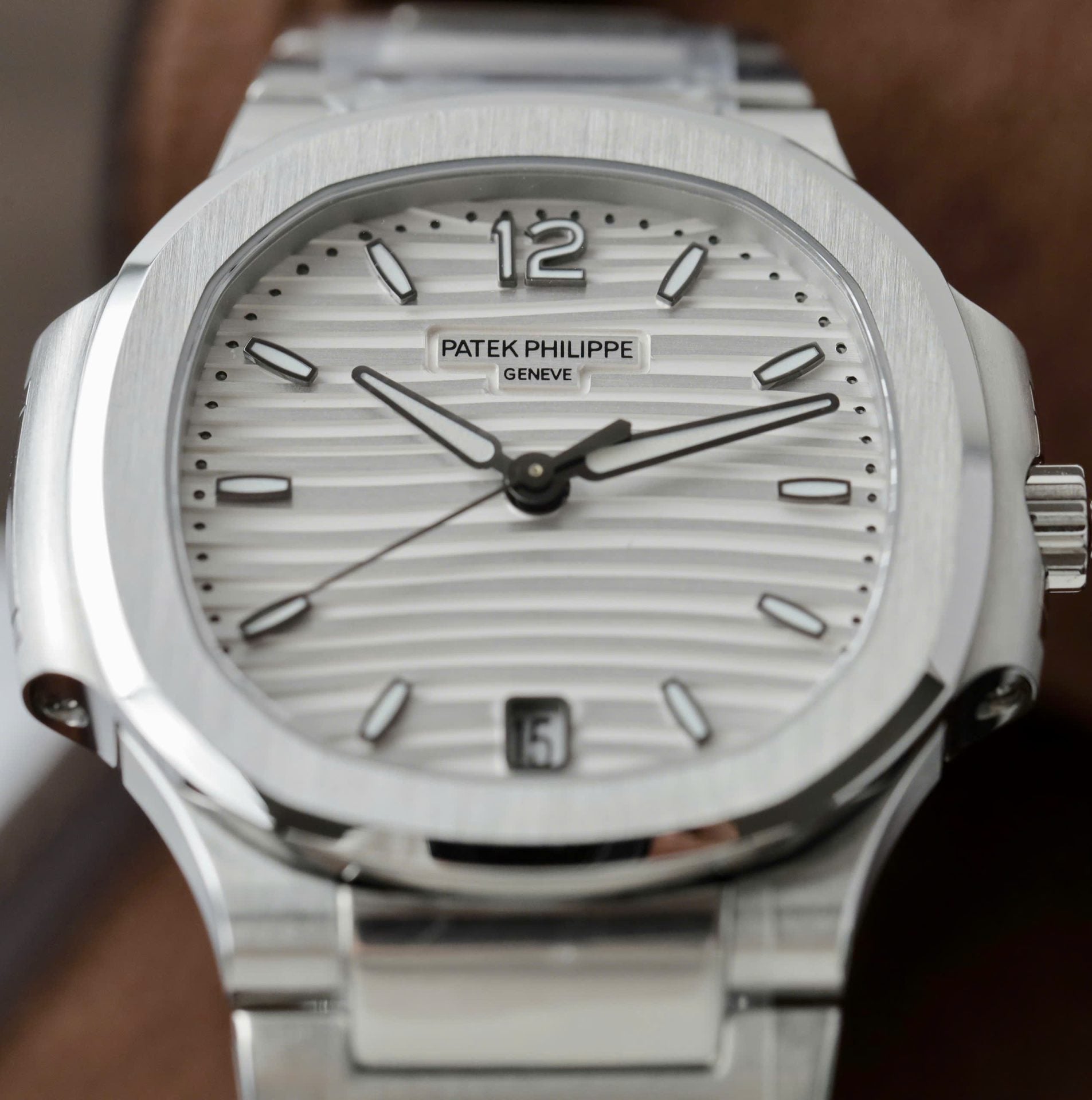 Montres Patek Philippe Nautilus 7118, imitation, cadran blanc, 3K, 35,2 mm