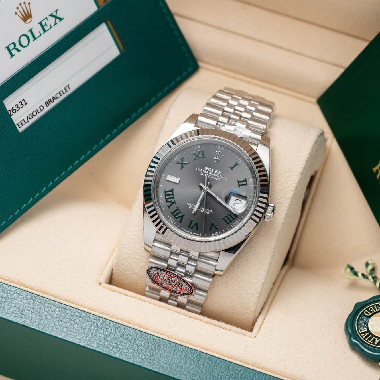 Rolex DateJust 126334 Cadran Wimbledon 41mm
