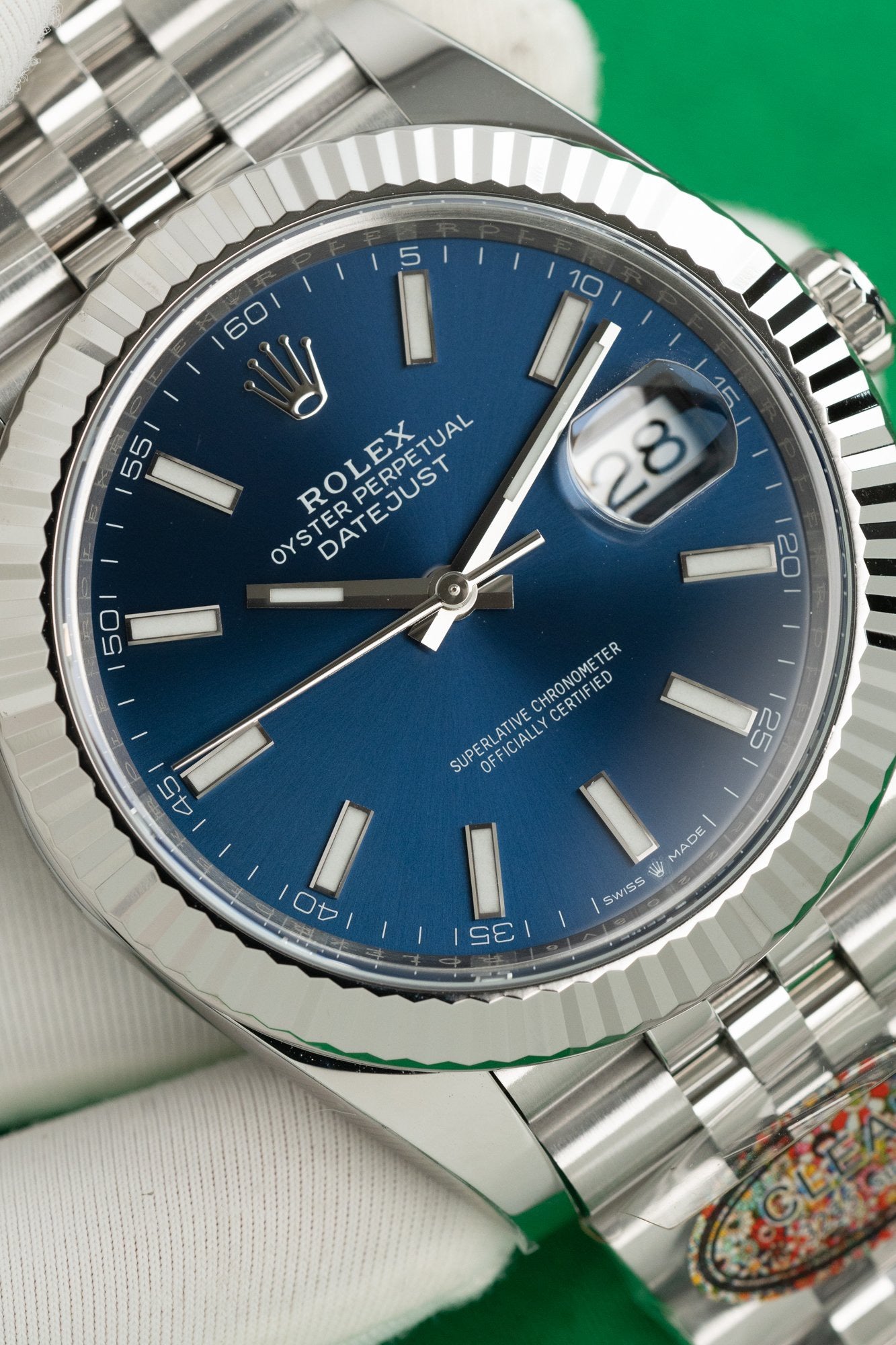 Rolex DateJust 126334 Cadran Bleu - Numéro Lumineux 41mm