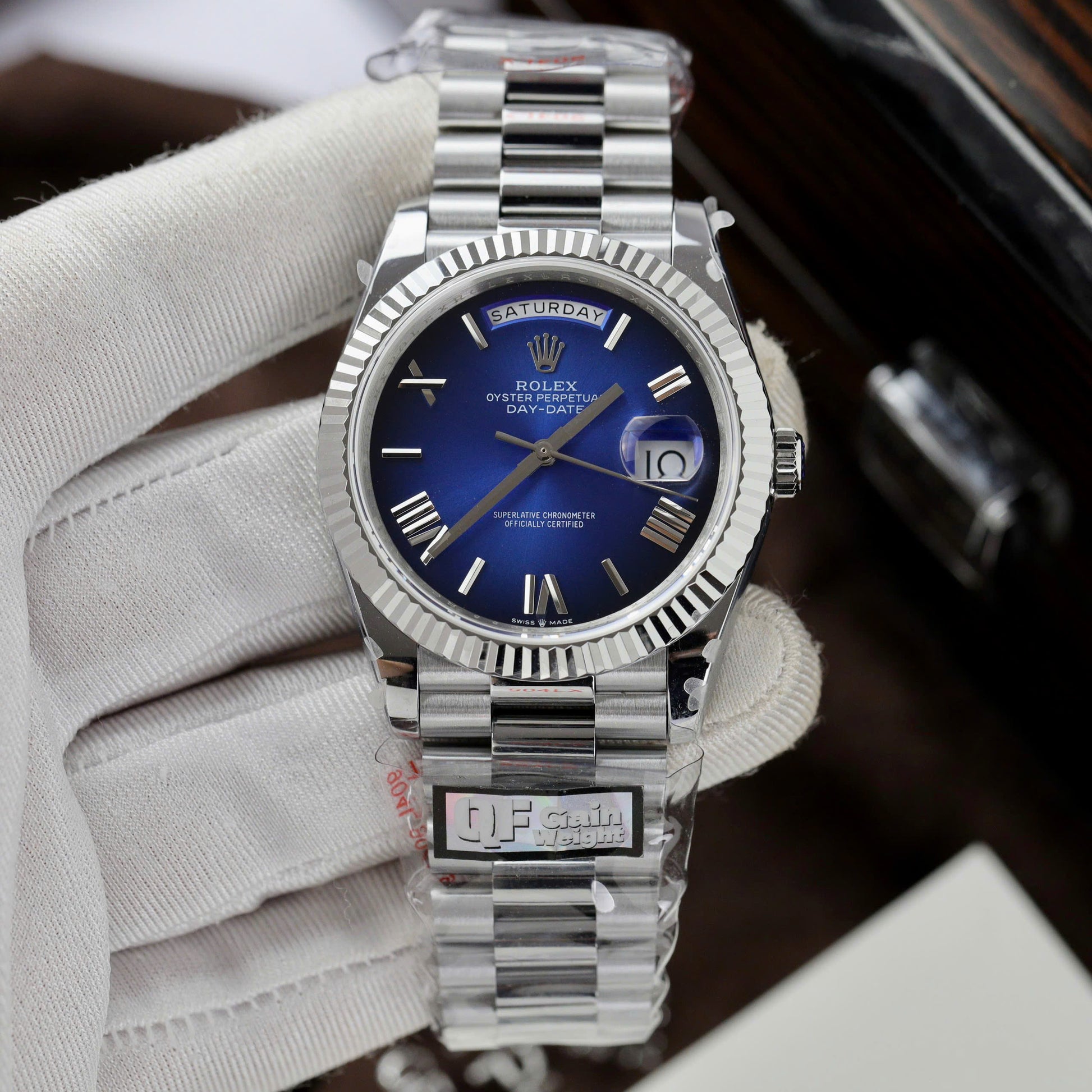Rolex Day-Date 228236 Cadran bleu ombré 40mm