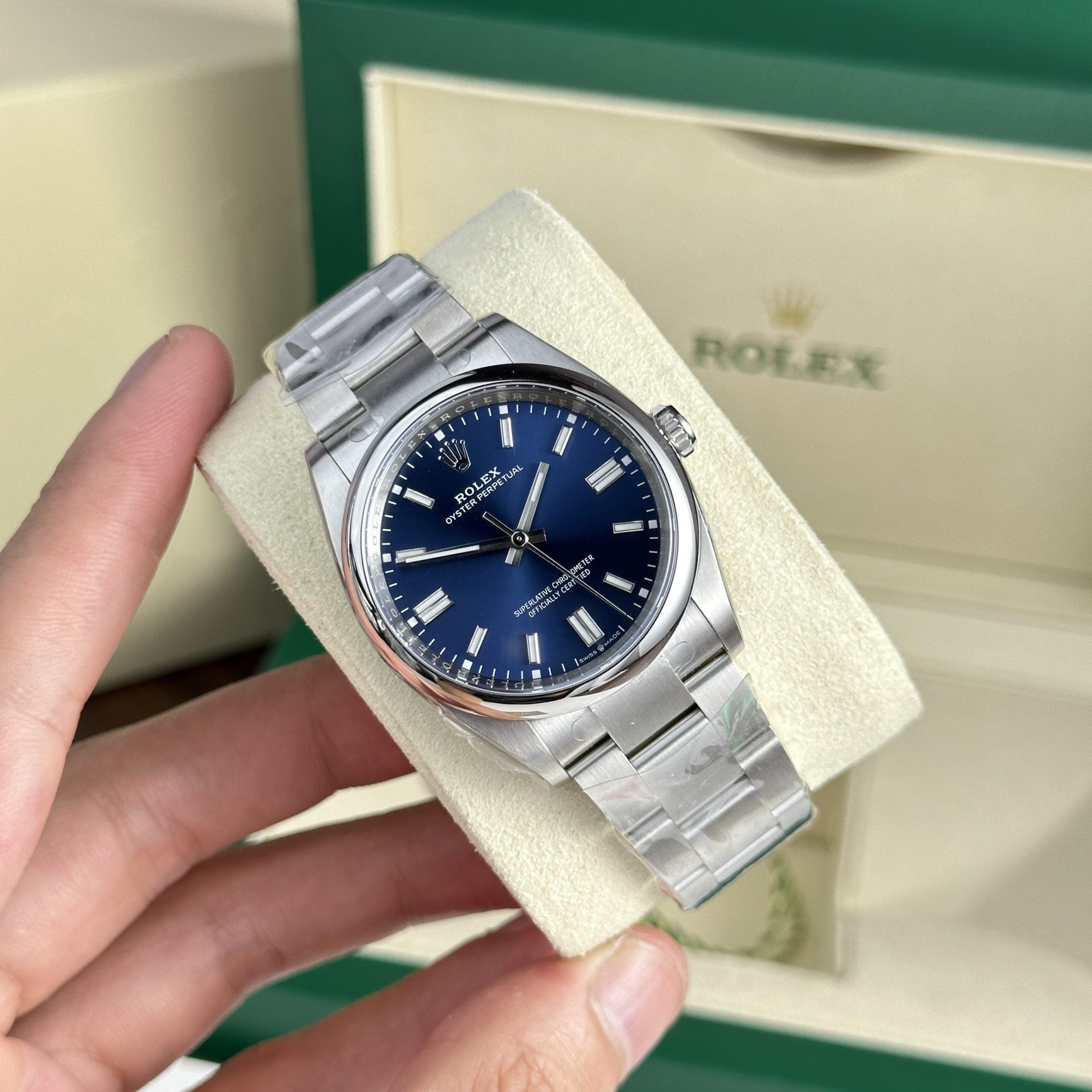 Rolex Oyster Perpetual 126000 Cadran bleu 36 mm