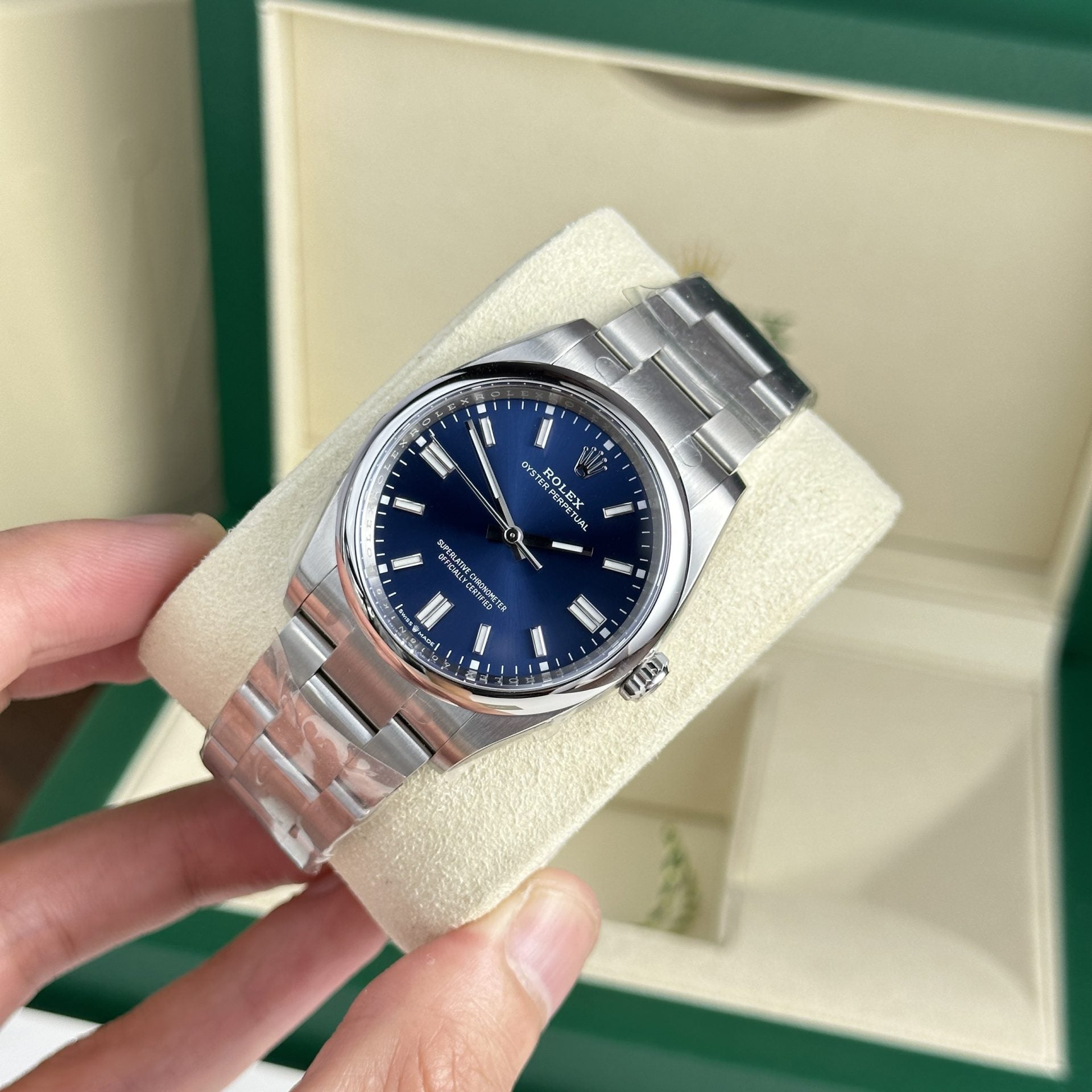 Rolex Oyster Perpetual 126000 Cadran bleu 36 mm