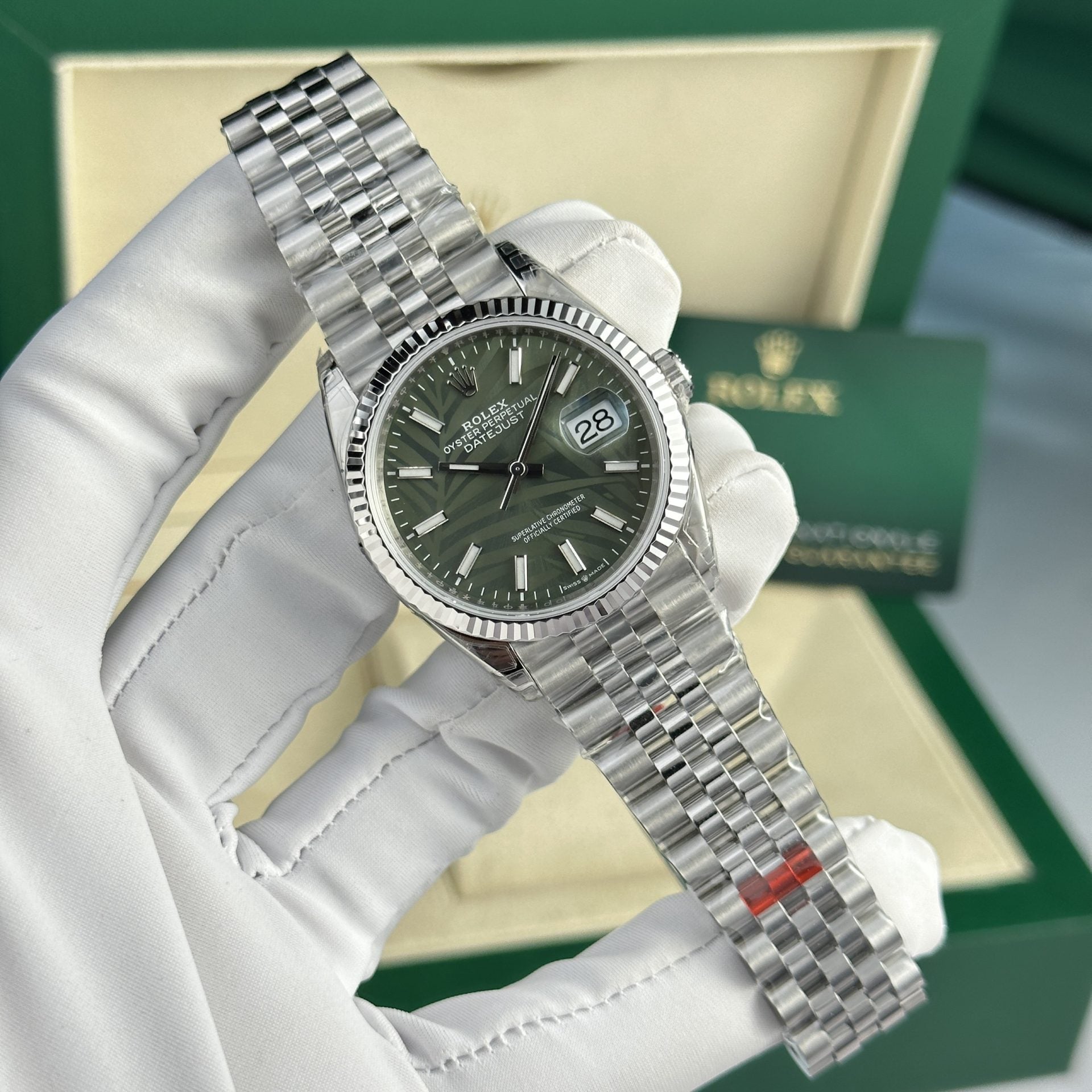 Rolex DateJust 126234 Cadran vert 36 mm