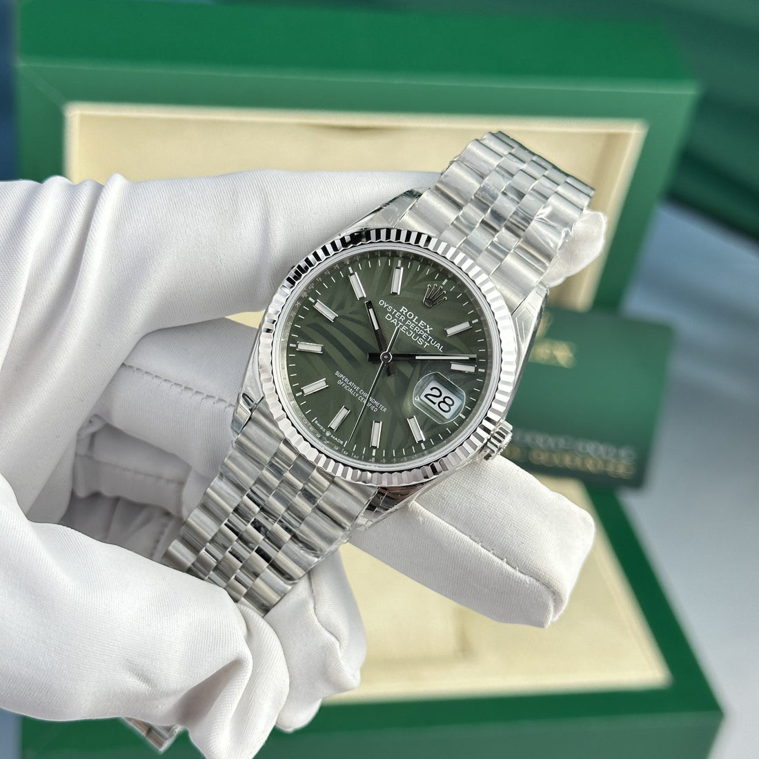 Rolex DateJust 126234 Cadran vert 36 mm