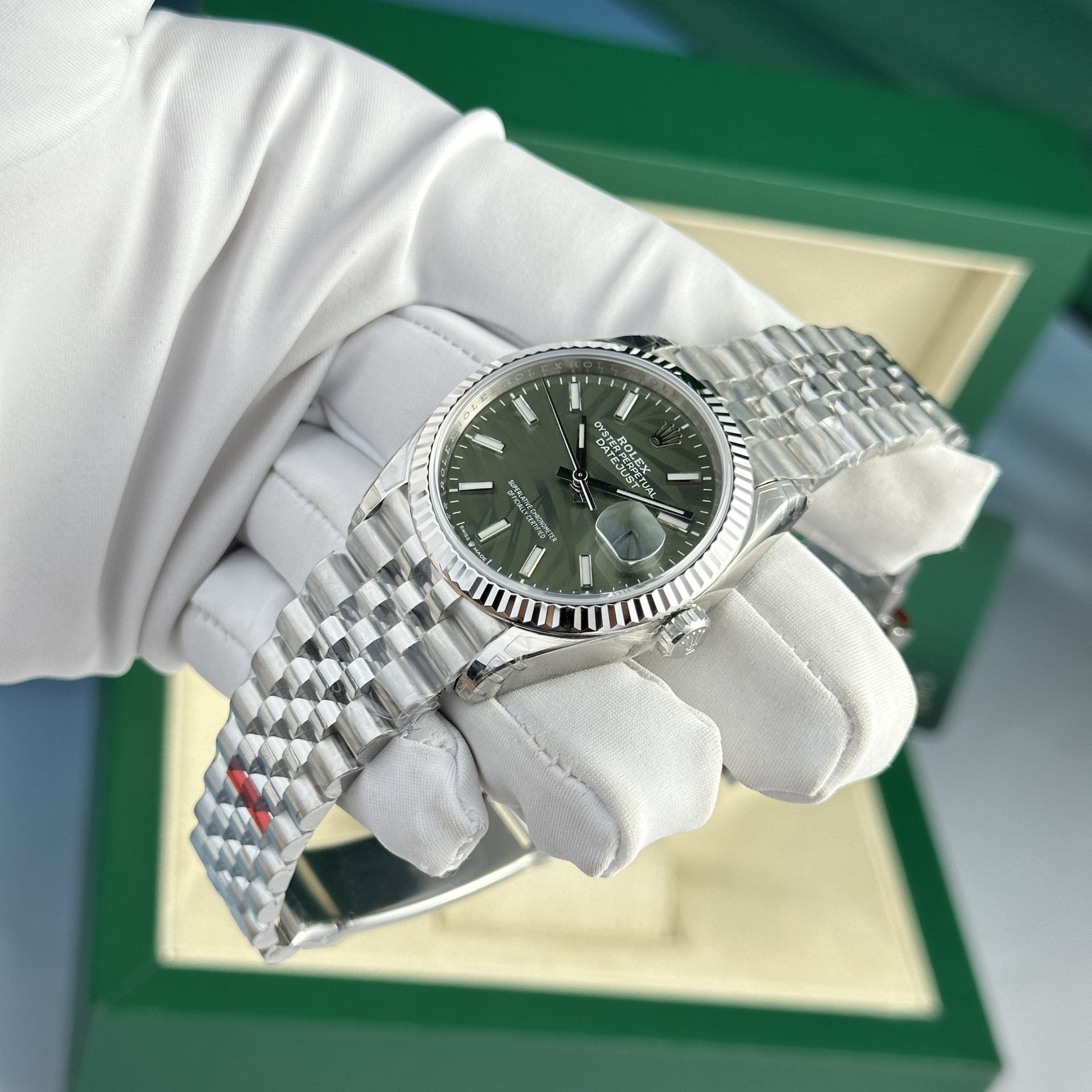 Rolex DateJust 126234 Cadran Motif Palmier 36mm