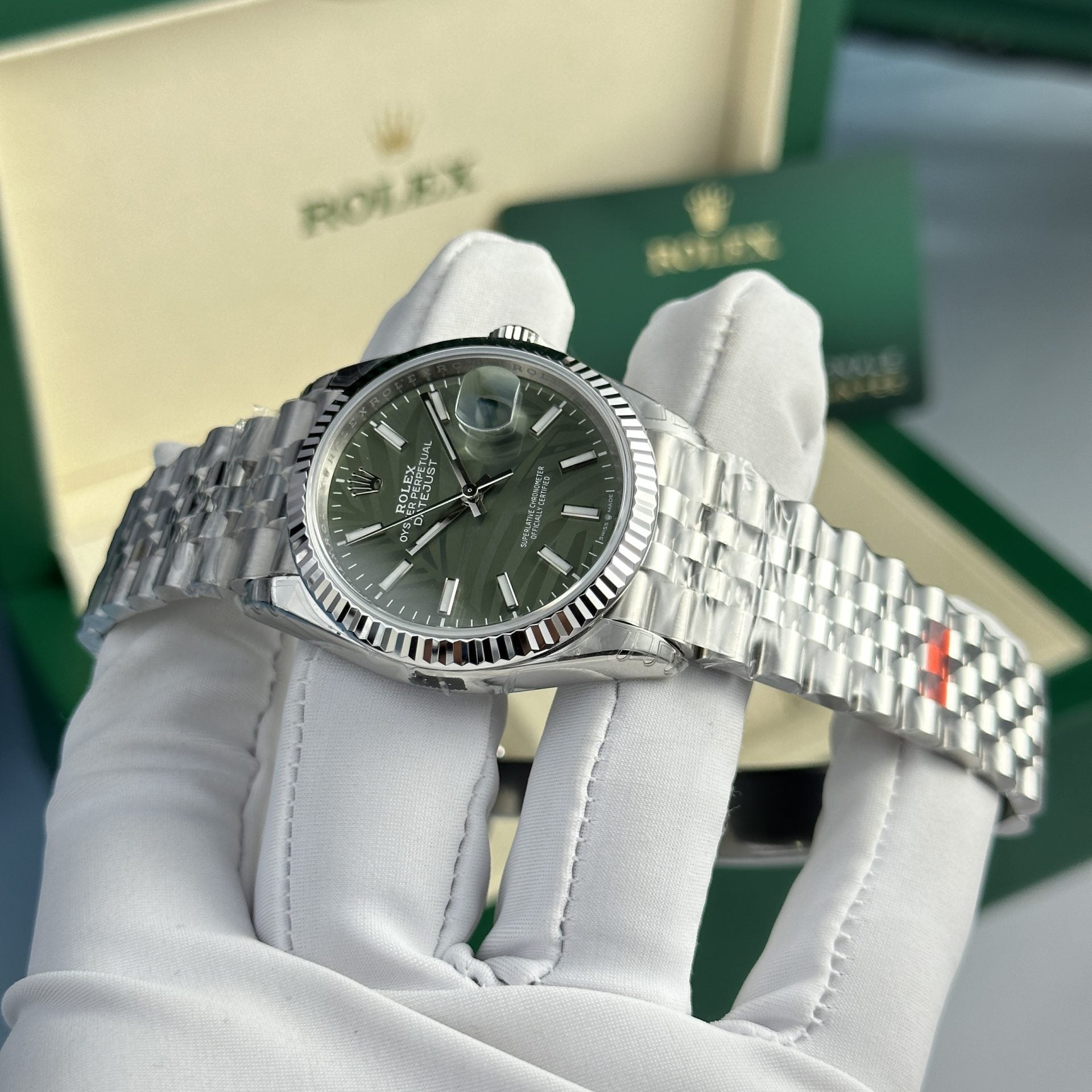 Rolex DateJust 126234 Cadran vert 36 mm