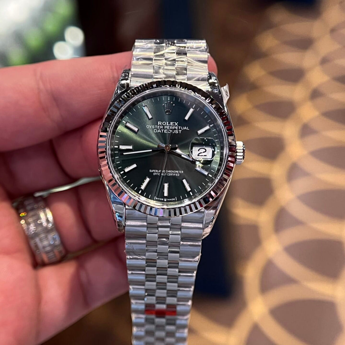 Rolex DateJust 126234 - 36mm Cadran Vert