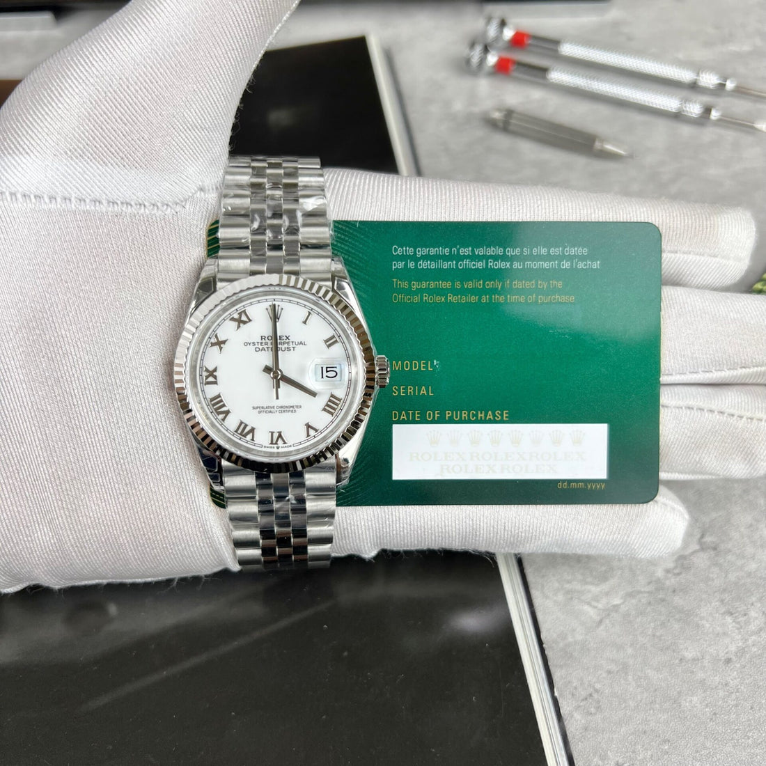 Rolex DateJust 126234 Cadran blanc 36mm